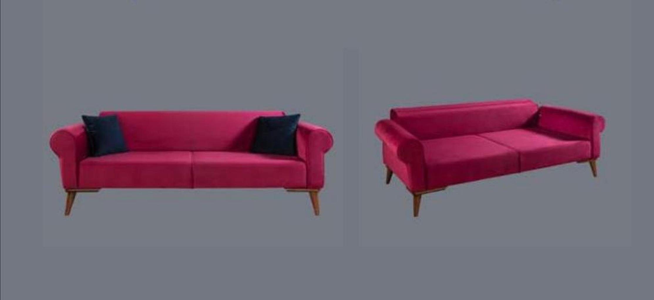JVmoebel Sofa, Sofas Sitzer big Polster Sofa Möbel Couchen 3 Textil Designer