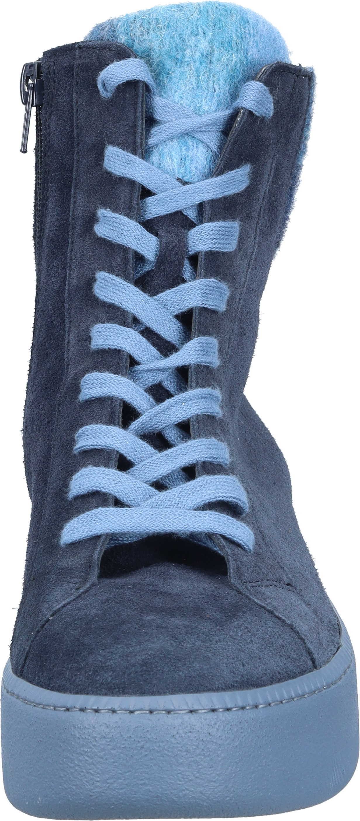 Waldläufer Stiefeletten Schnürschuh aus Veloursleder