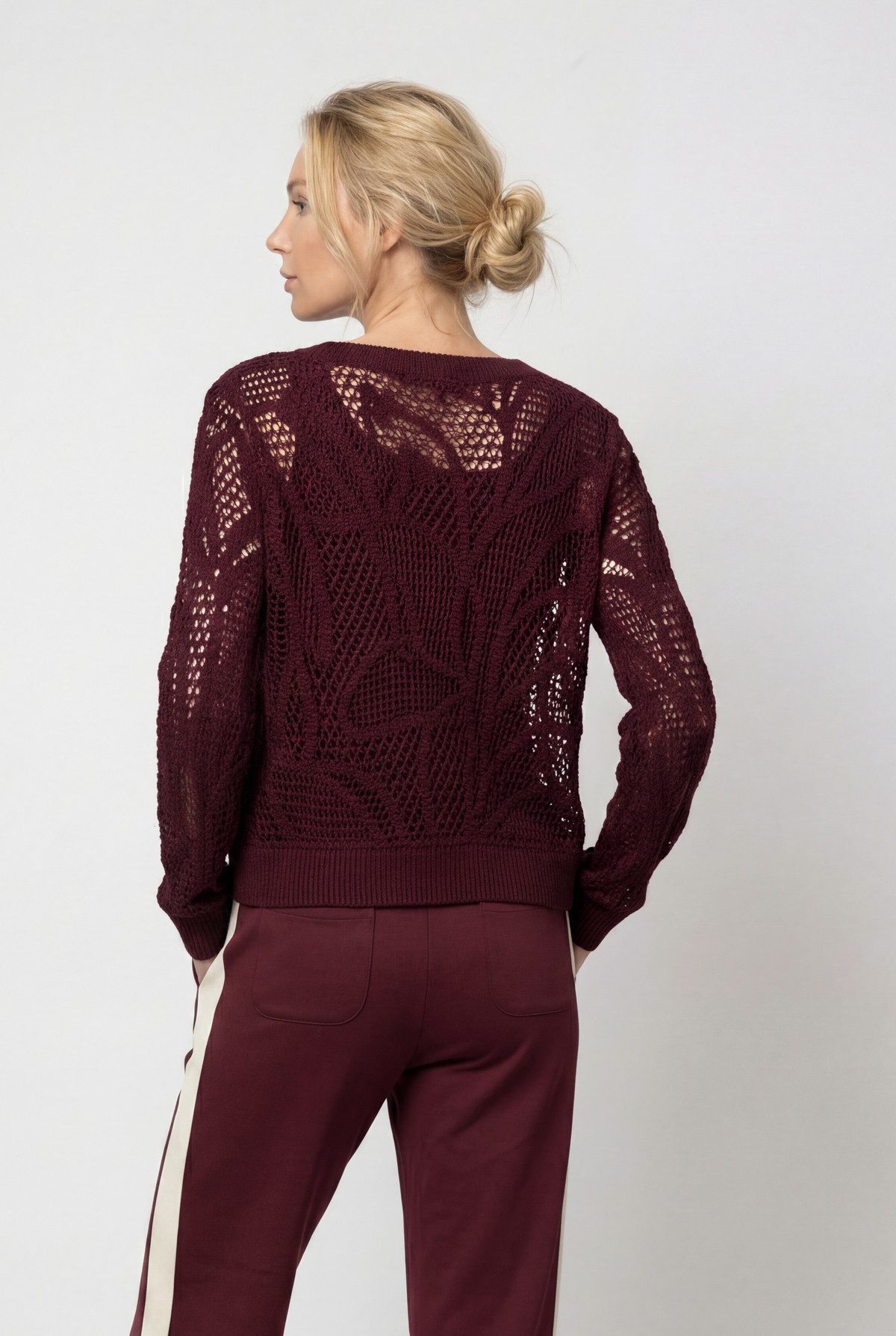 Monari Strickpullover Pullover Cornelly Regular fit mit Rundhalsauschnitt