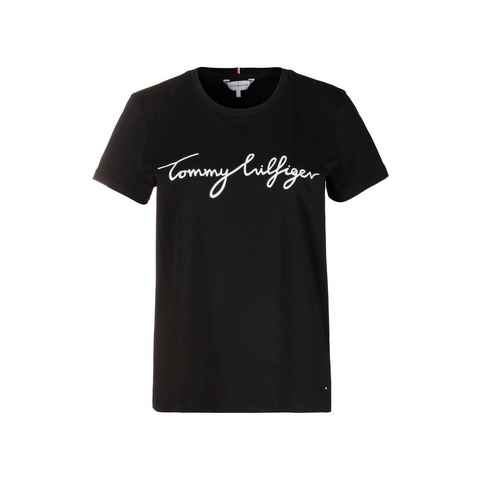 Tommy Hilfiger T-Shirt REG C-NK SIGNATURE TEE SS mit Logoschriftzug