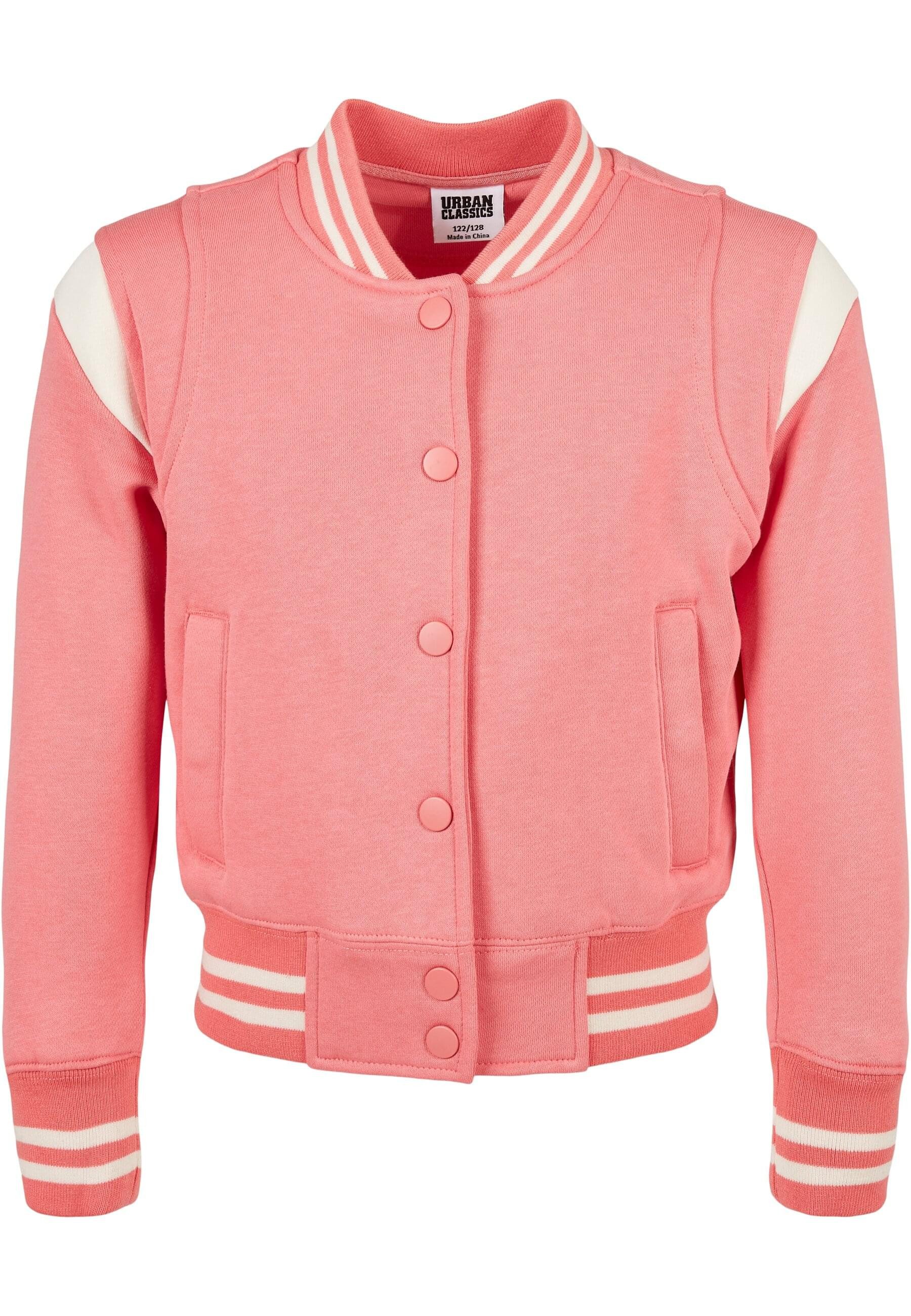 URBAN CLASSICS Allwetterjacke Urban Classics Damen Girls Inset College Sweat Jacket (1-St)