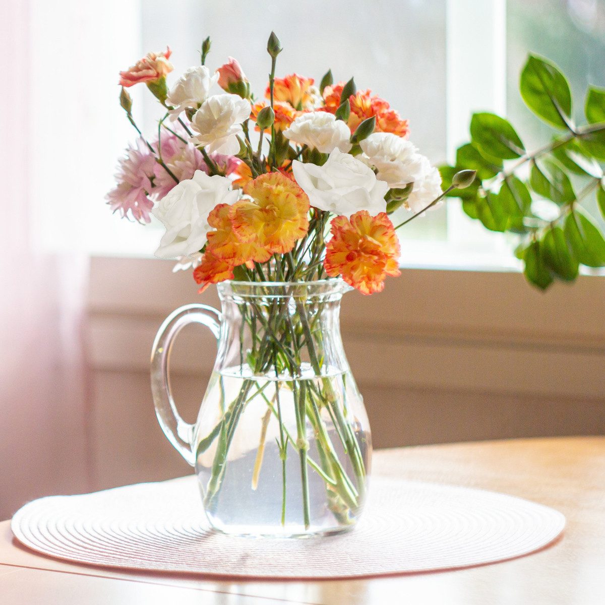 matches21 HOME & HOBBY Bilderrahmen Wachsrosen mit Stiel als Kunstrosen Rosen-Blüten in weiß, (4 St), 4 künstliche Wachs-Blüten Textil-Rosen Blumengestecke Deko – Bild 3 von 5