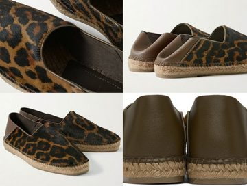 Tom Ford TOM FORD Barnes Leopard Pr Calf Hair Espadrilles Schuhe Slides Slipper Sneaker