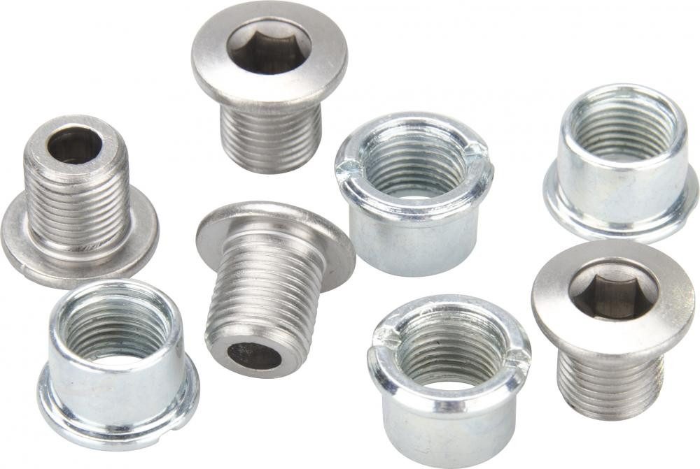 Kettenschaltung SHIMANO Kettenblattschrauben mit Mutter M8x8.5 mm (4 Stk) - zuverläss