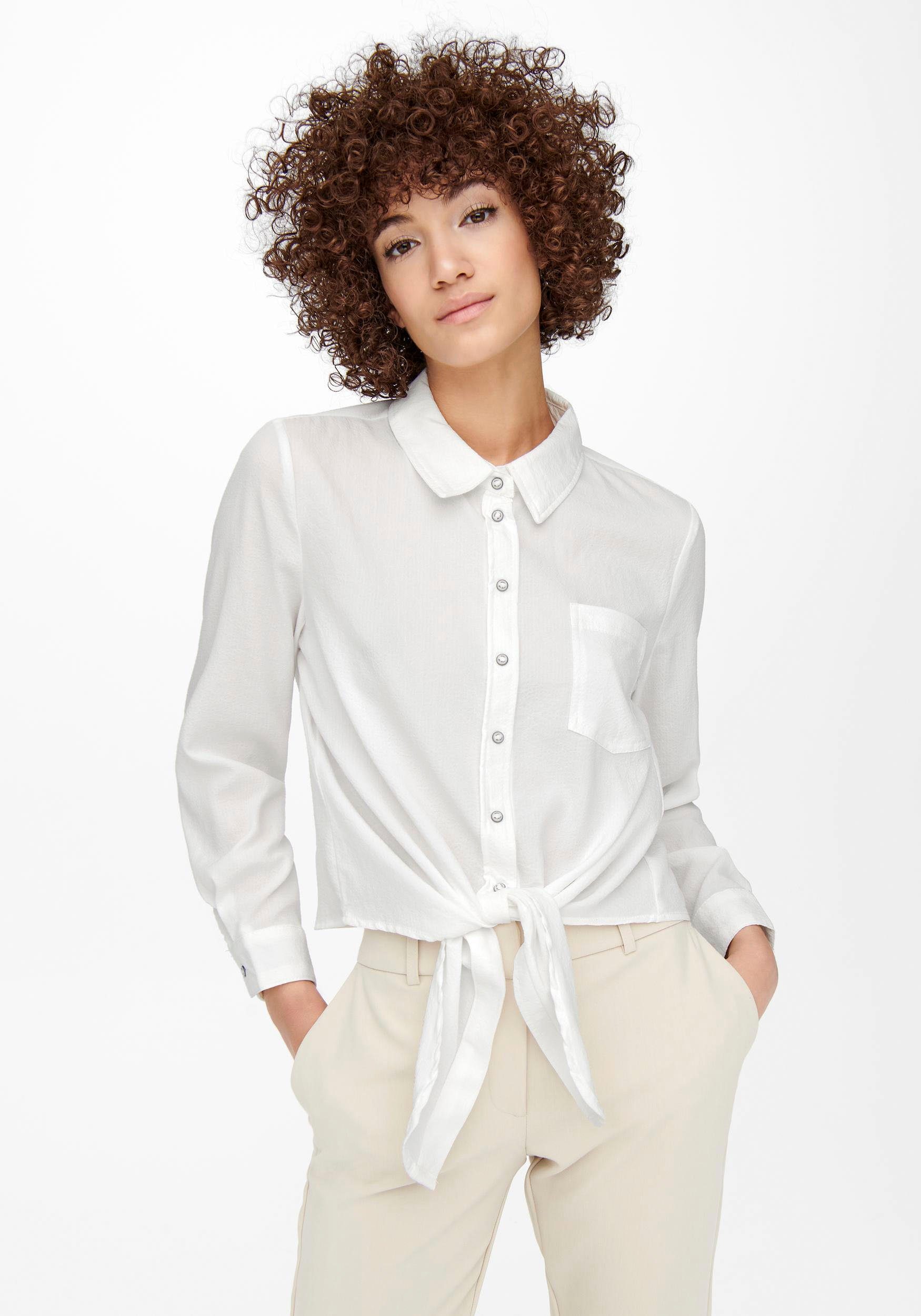ONLY Hemdbluse ONLLECEY LS KNOT SHIRT günstig online kaufen
