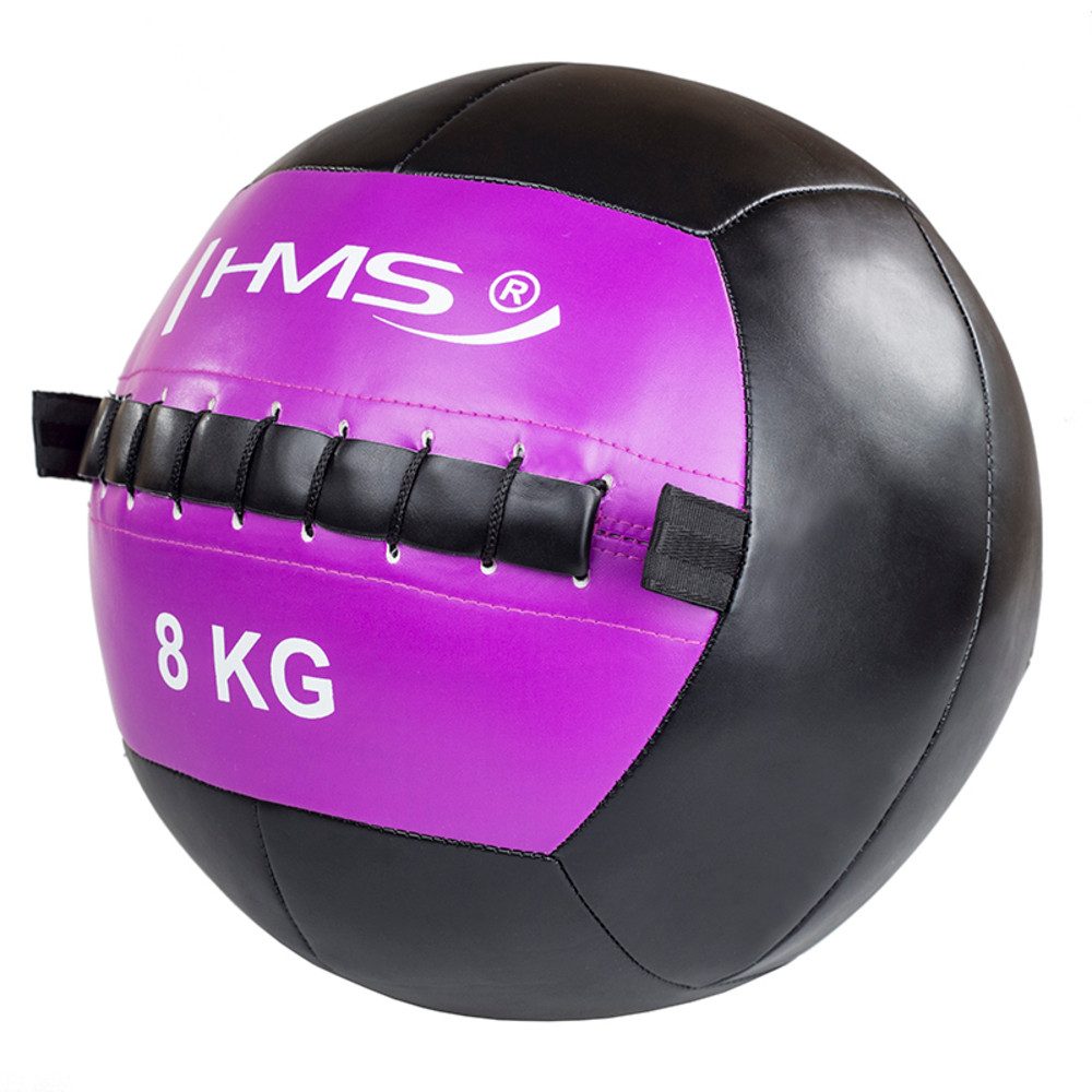 HMS Medizinball Trainingsball 8 kg Gymnastikball (1-St., Ganzkörpertraining), Perfekt für anspruchsvolle Übungen, Techniktraining