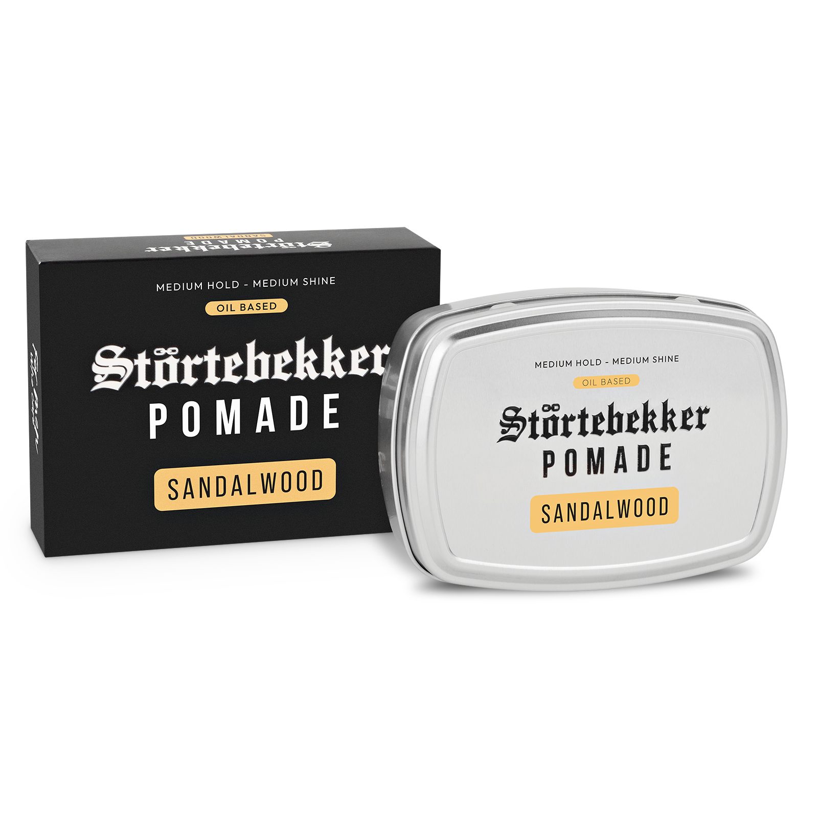 Störtebekker Haarpomade für Herren - Ölbasierte Pomade, Mittlerer Halt, Mittlerer Glanz - Edles Finish und herrliche Düfte