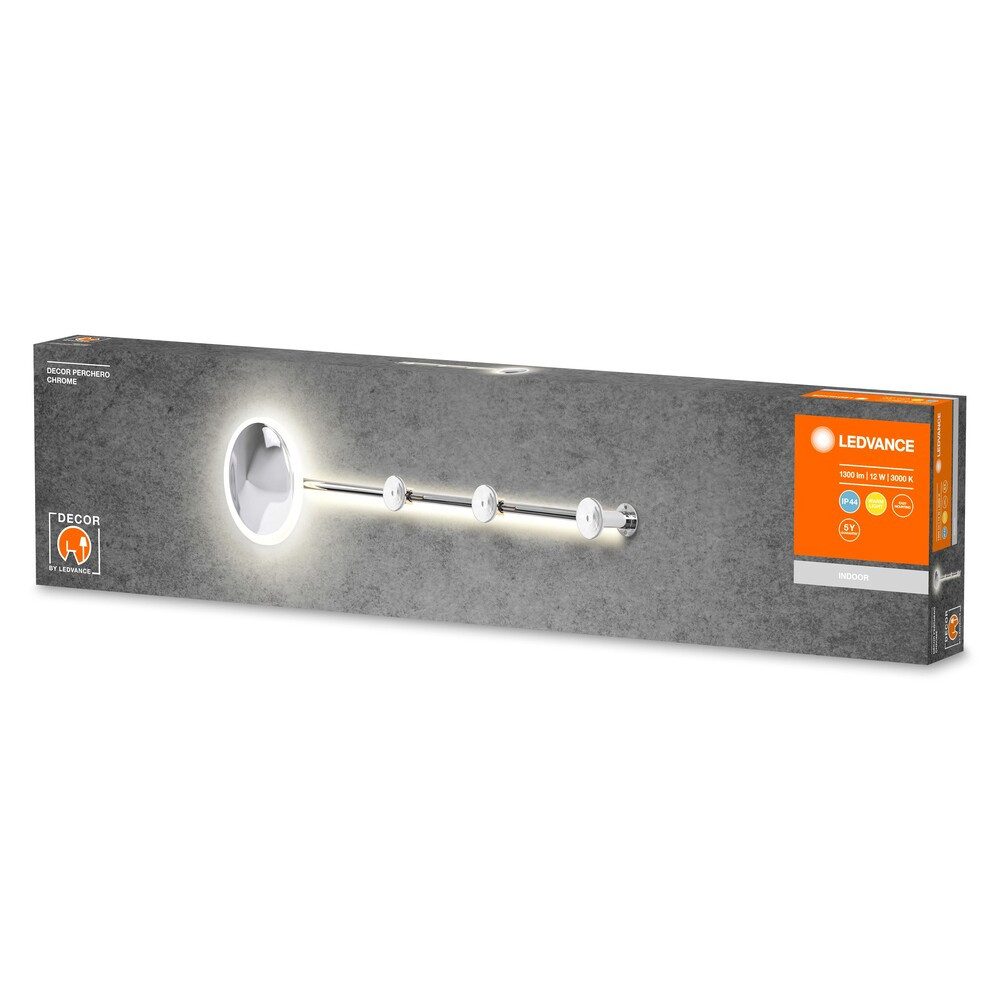 Ledvance Dekolicht Steel, 12W, warmweiß, 800lm, L850mm, wassergeschützt, warmweiß