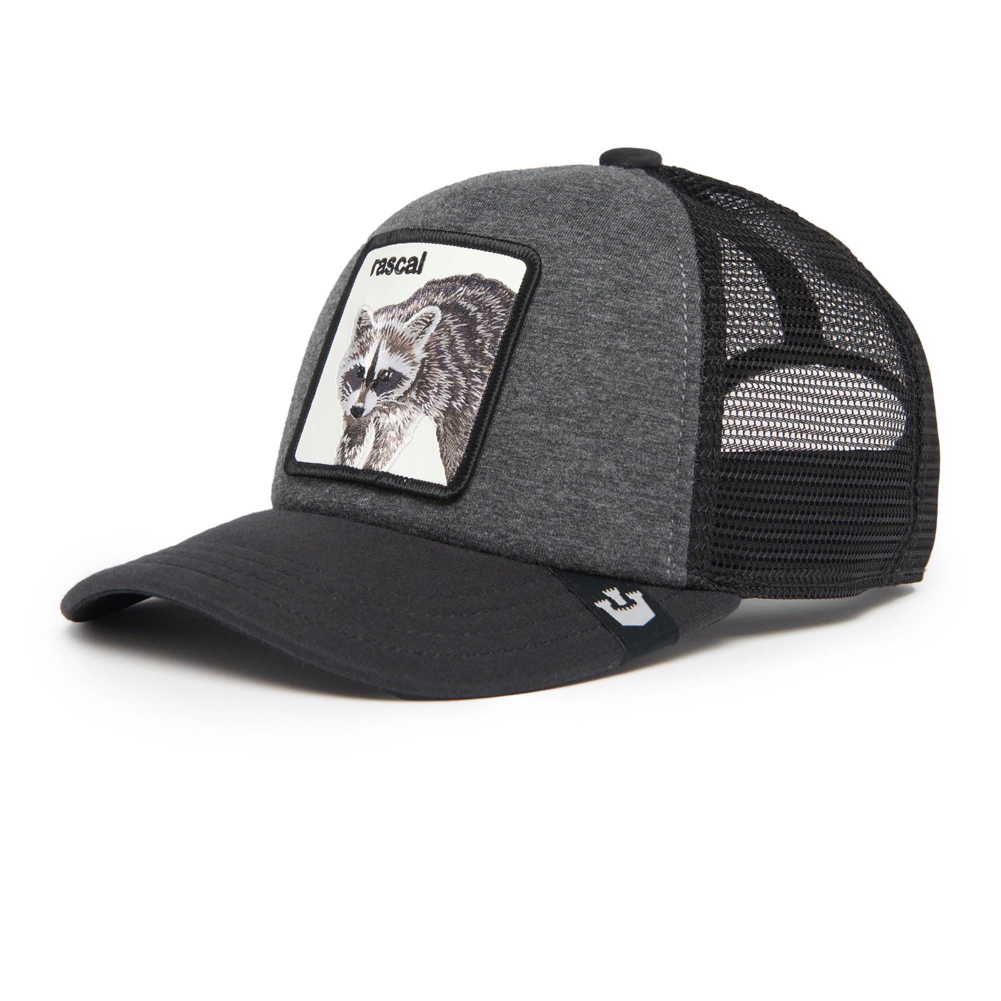 GOORIN Bros. Trucker Cap Goorin Bros. KIDS Racacoonie Trucker Cap The Farm Animal Charcoal (Basecap, Meshcap, Trucker Kappe)