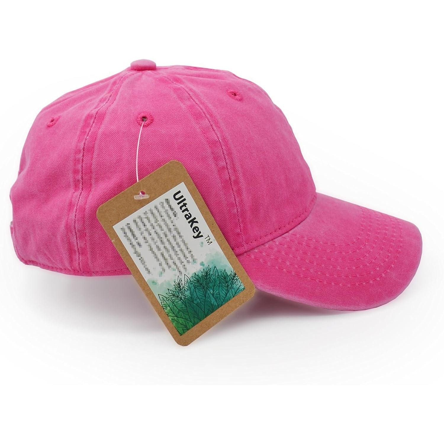 LuxusKollektion Baseball Cap Baseballmütze Baumwolle Unisex Hip Hop Sonnenhut Outdoor Rose Rot – Bild 5 von 5