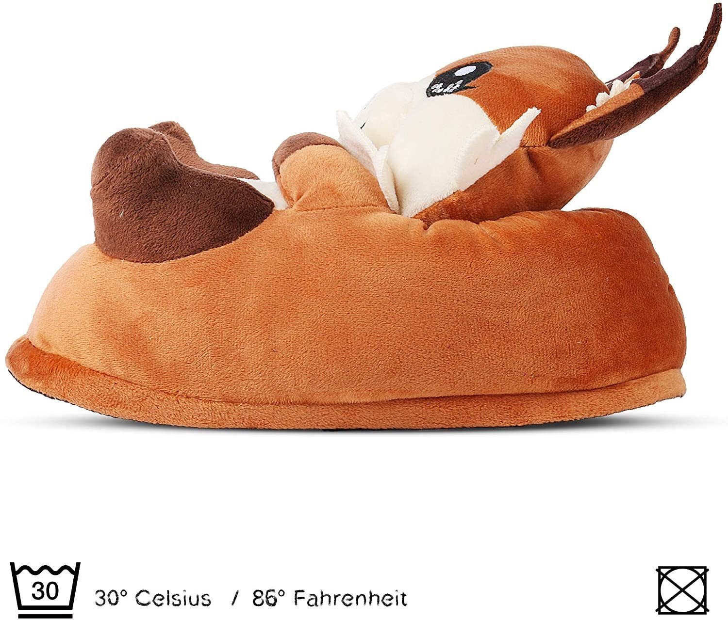 Corimori Einheitsgröße 44-48 XL Tier Pantoffeln Erwachsene Plüsch Hausschuhe
