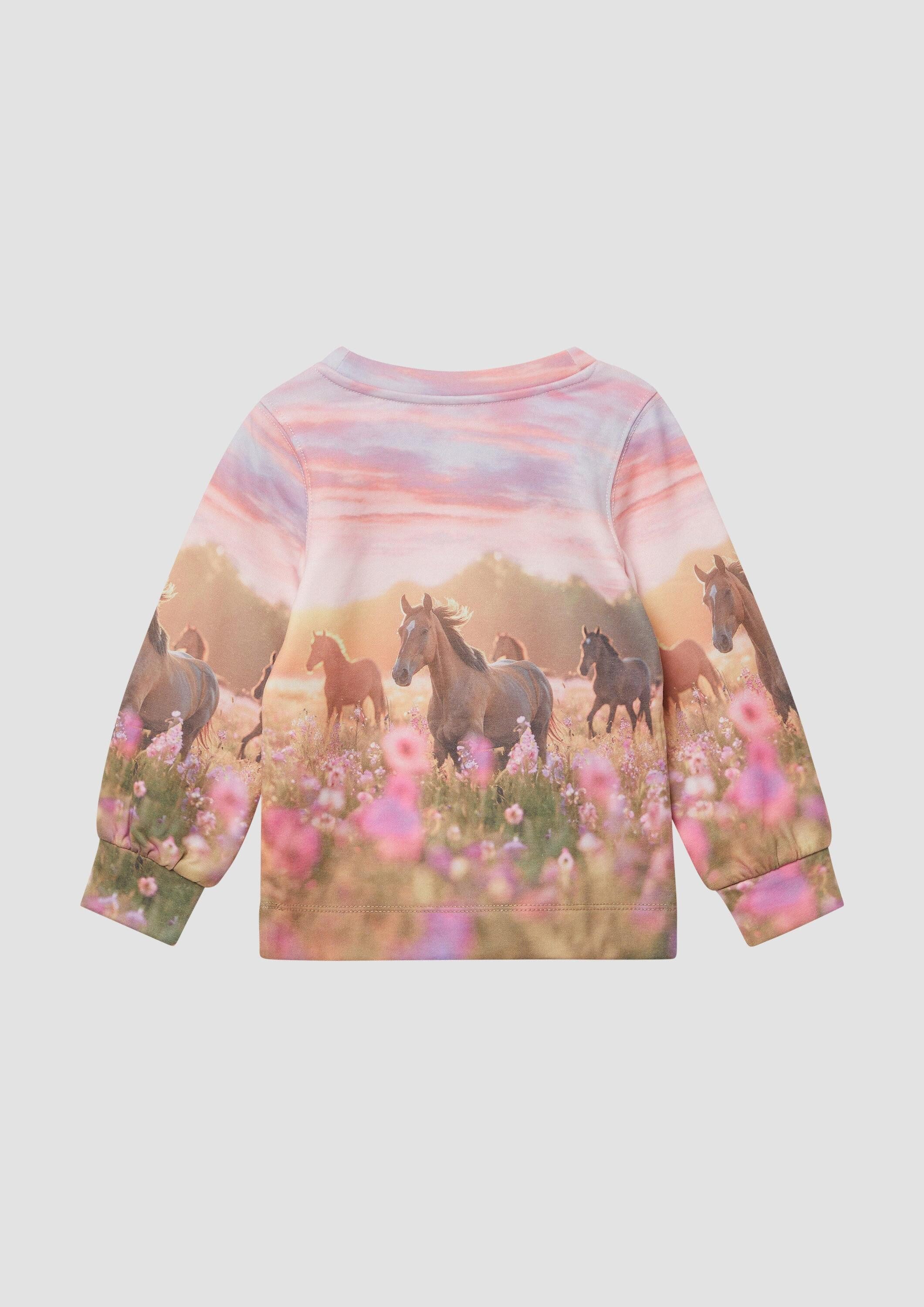 s.Oliver Sweatshirt Sweatshirt Sweatshirt mit Sublimation-Print günstig online kaufen