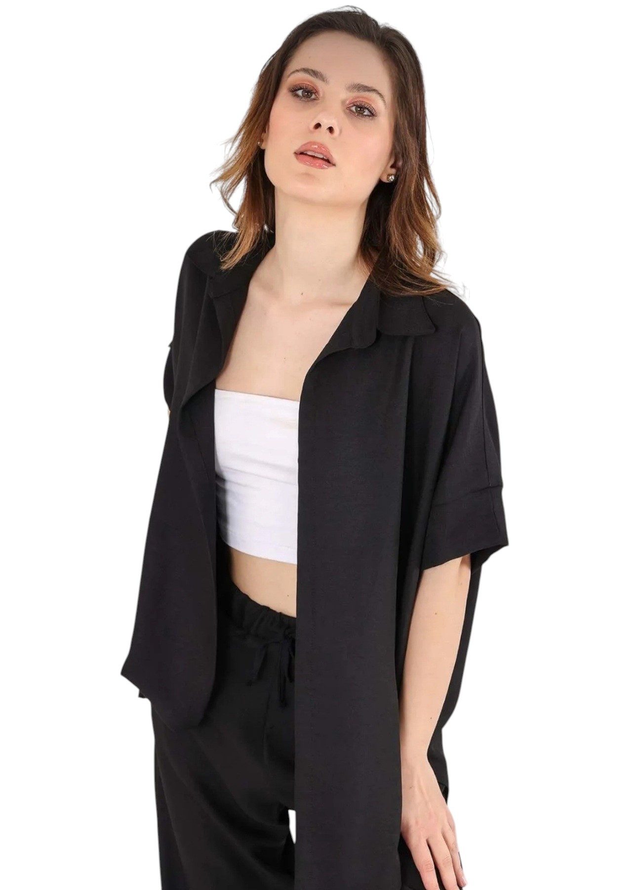 fashionshowcase Leinenhemd Damen Oversize Hemd in günstig online kaufen