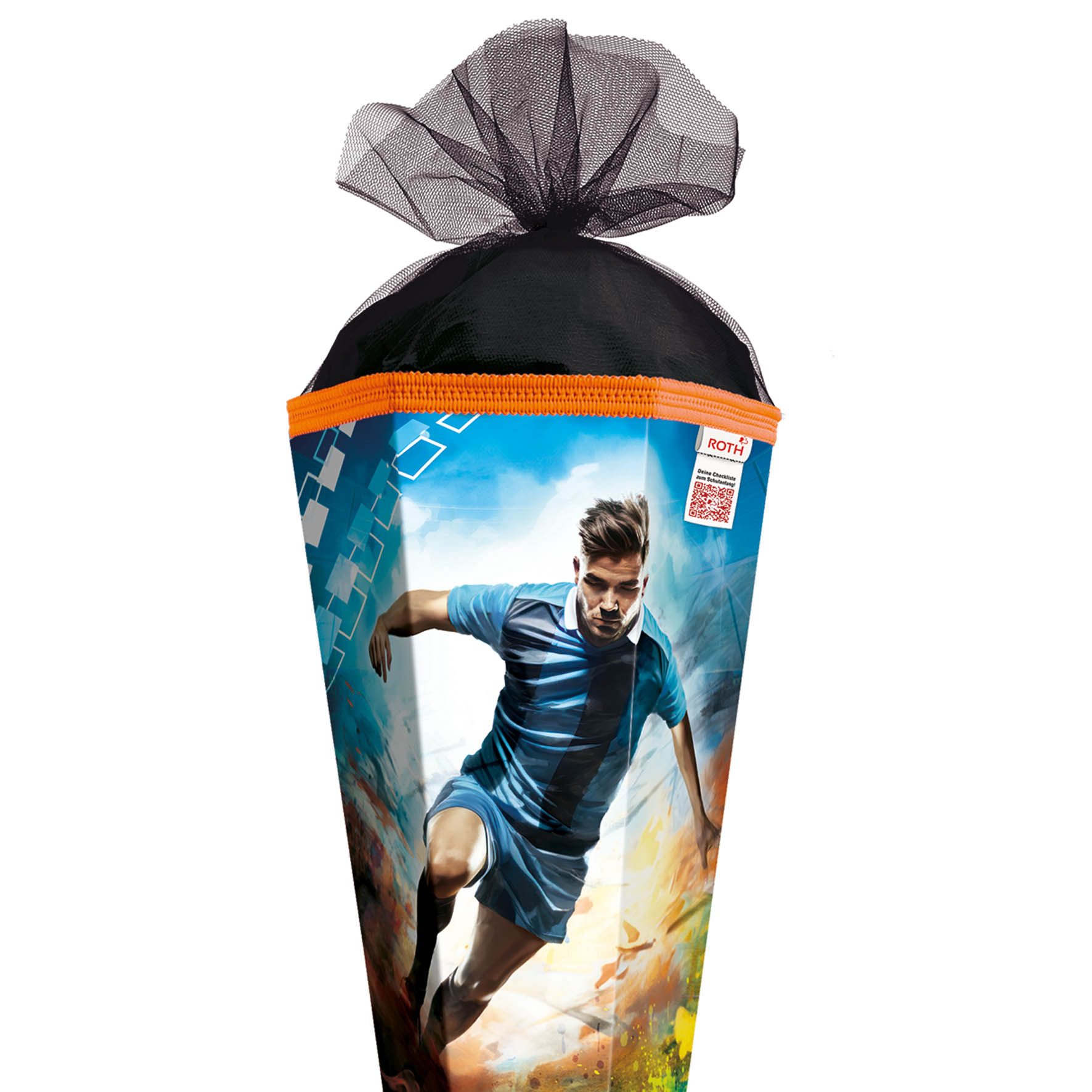 Roth Schultüte Roth Motiv-Schultüte, Soccer, 85 cm, Verschluss