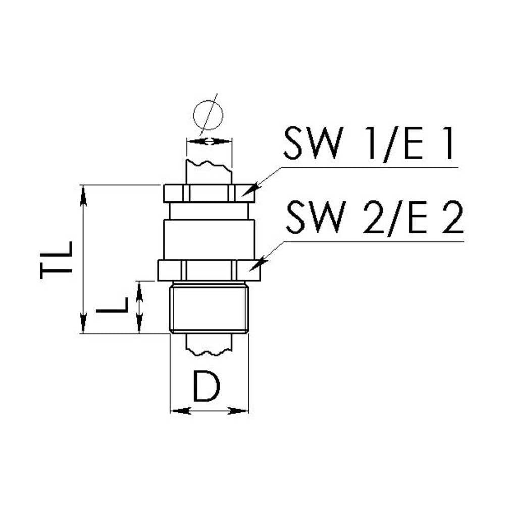 WISKA Kabelsockel EX-Messingkabelverschraubung M16 50107568
