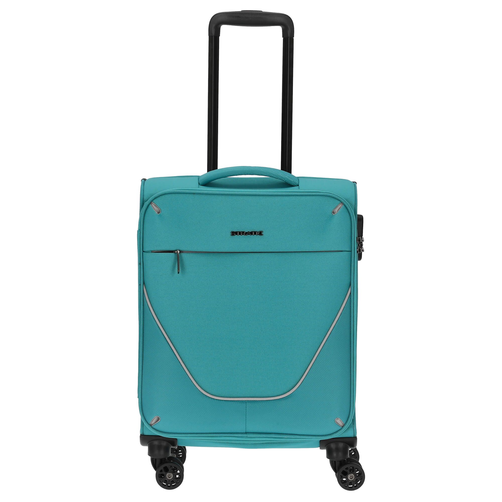 Stratic Koffer Strong - 4-Rollen-Trolley S 55 cm (petrol), 4 Rollen Rollen