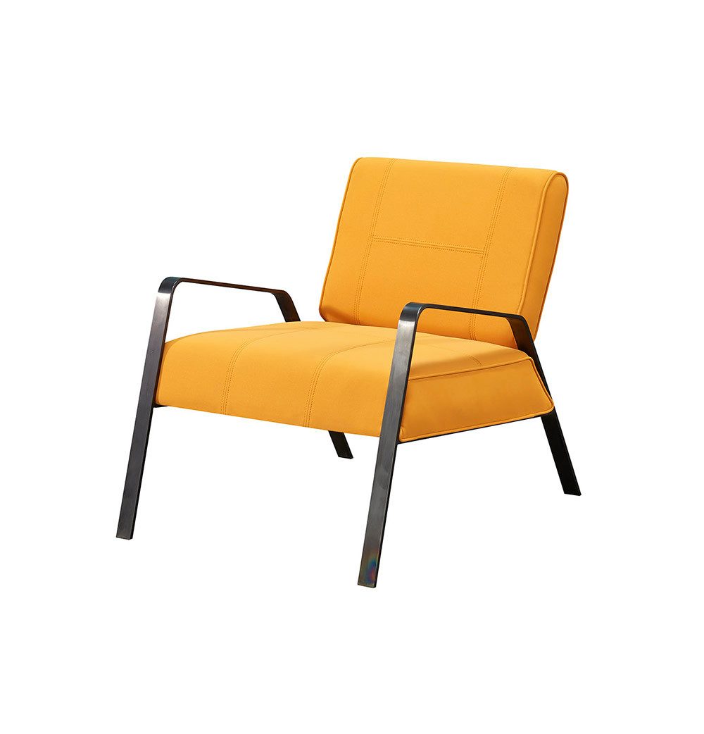Xlmoebel Sessel Eleganter Ledersessel mit Lounge-Design und bequemen Ohren (Sessel), Hergestellt in Europa