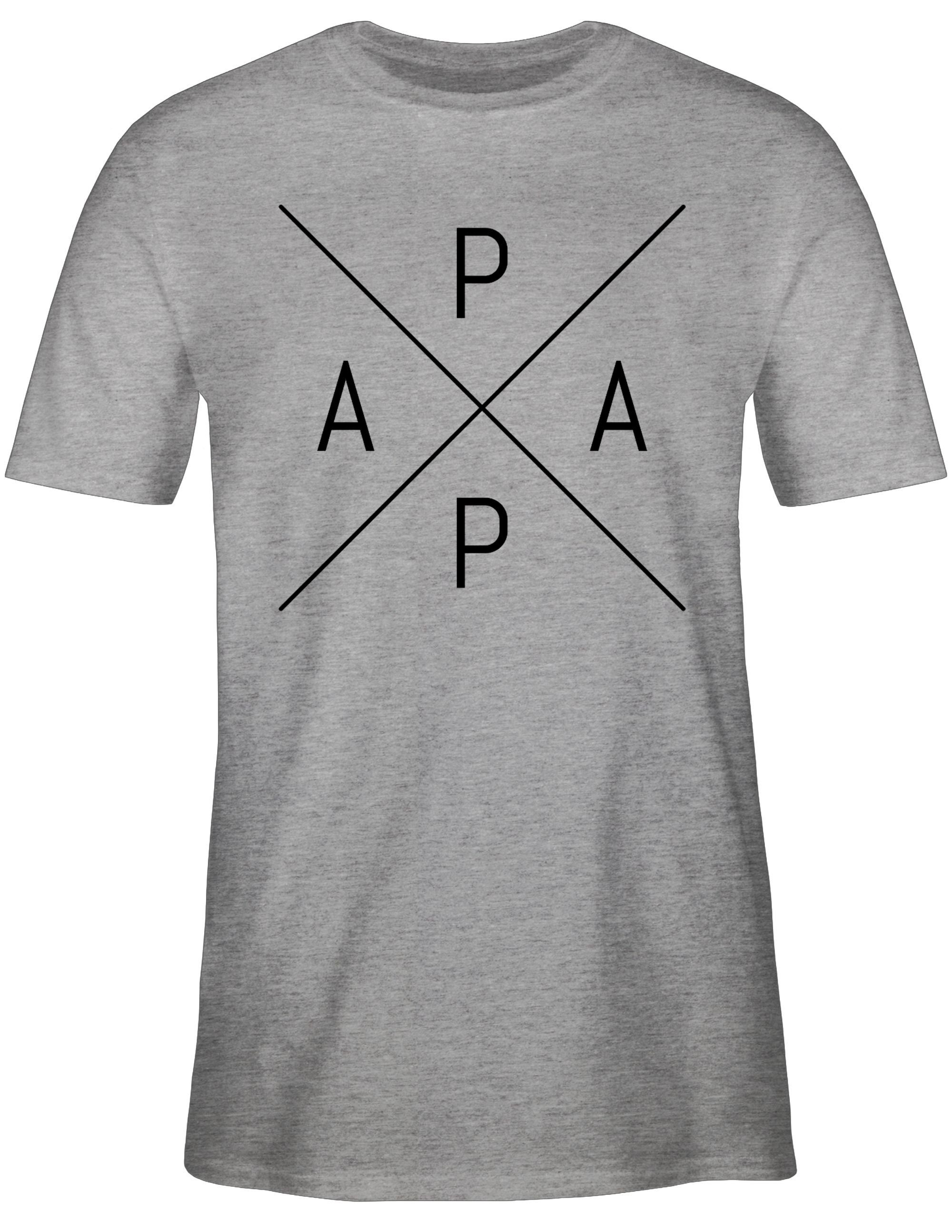 Shirtracer T-Shirt Papa X schwarz Vatertag günstig online kaufen