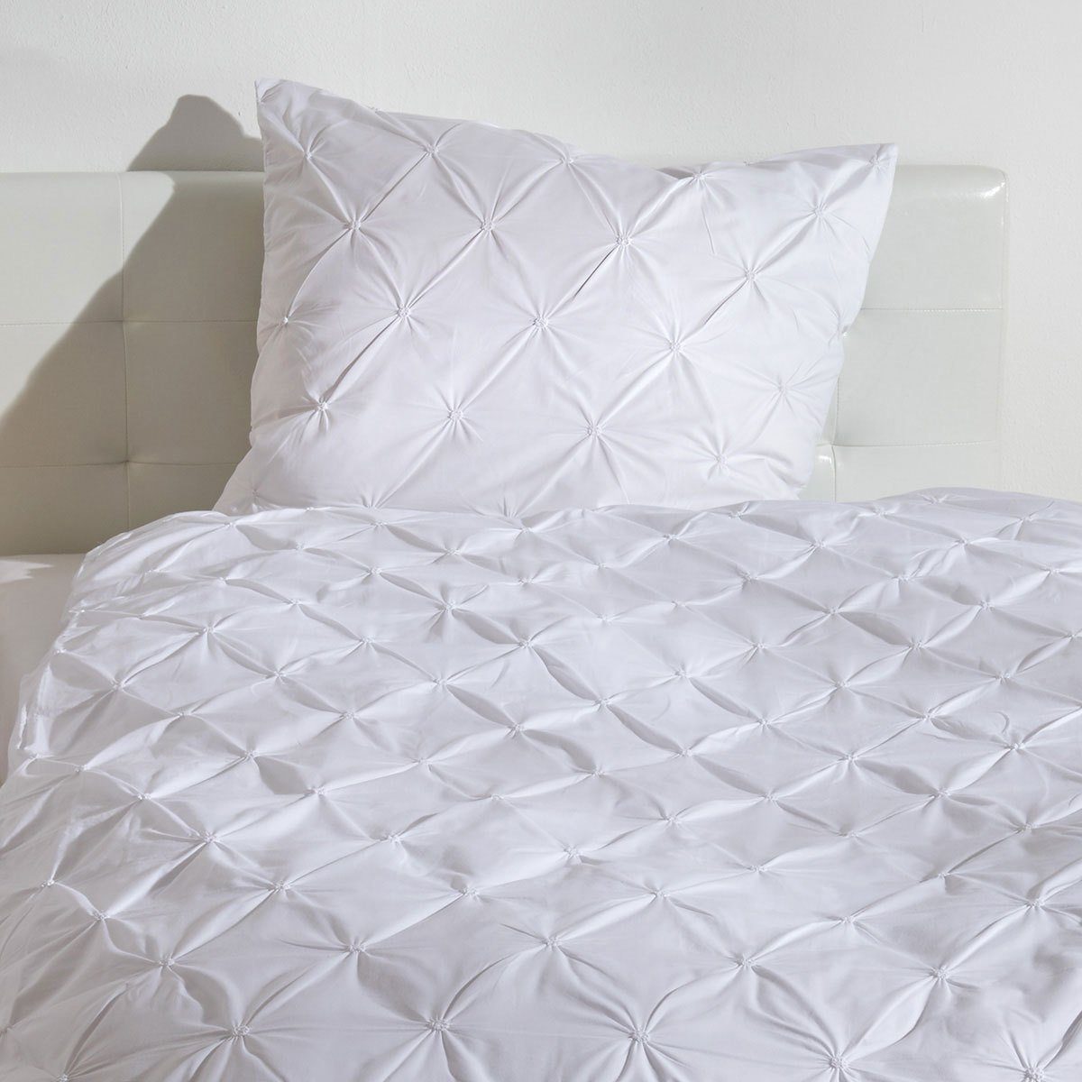 TRAUMSCHLAF Bettwäsche Pintuck, Mako Satin, 2 teilig, edles besonderes Desi günstig online kaufen