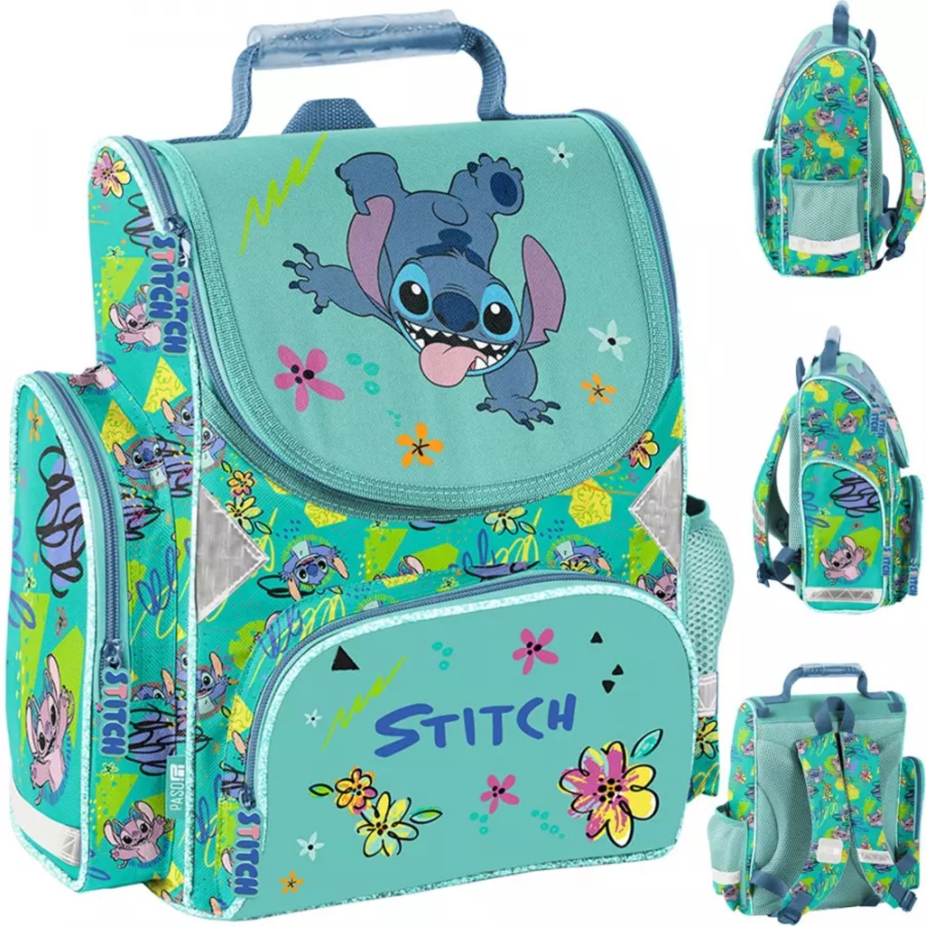PASO Schulranzen Schulranzen Mädchen 1. Klasse Lilo & Stitch Tornister Paso