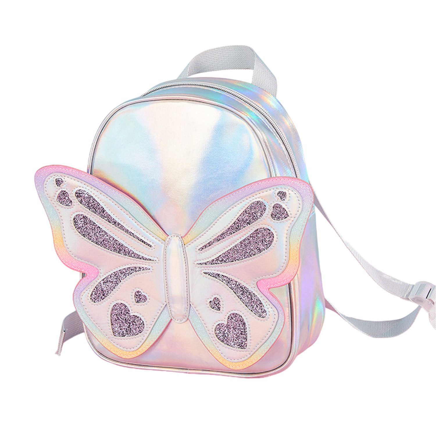 Refttenw Schulranzen Mädchen Schultasche Kinder Schmetterling Pailletten Rucksack