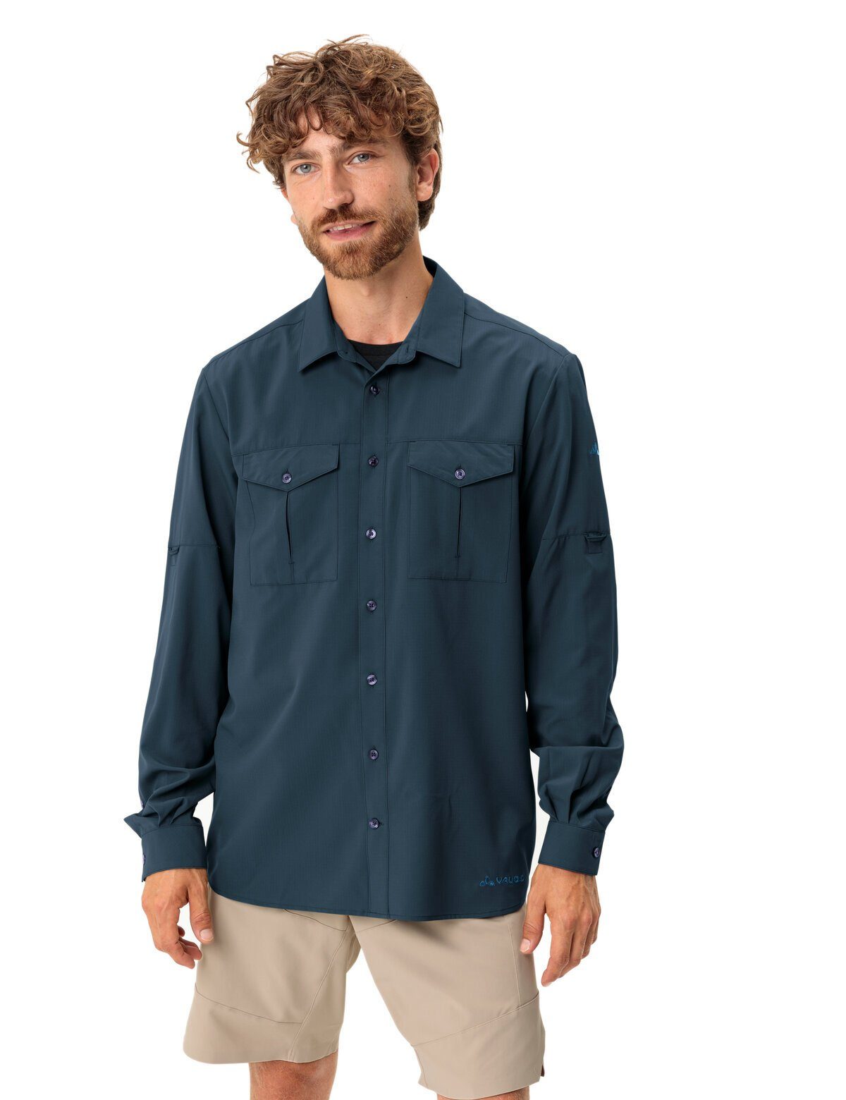 VAUDE Funktionshemd Men's Rosemoor LS Shirt II (1-tlg) atmungsaktives und pflegeleichtes Hemd