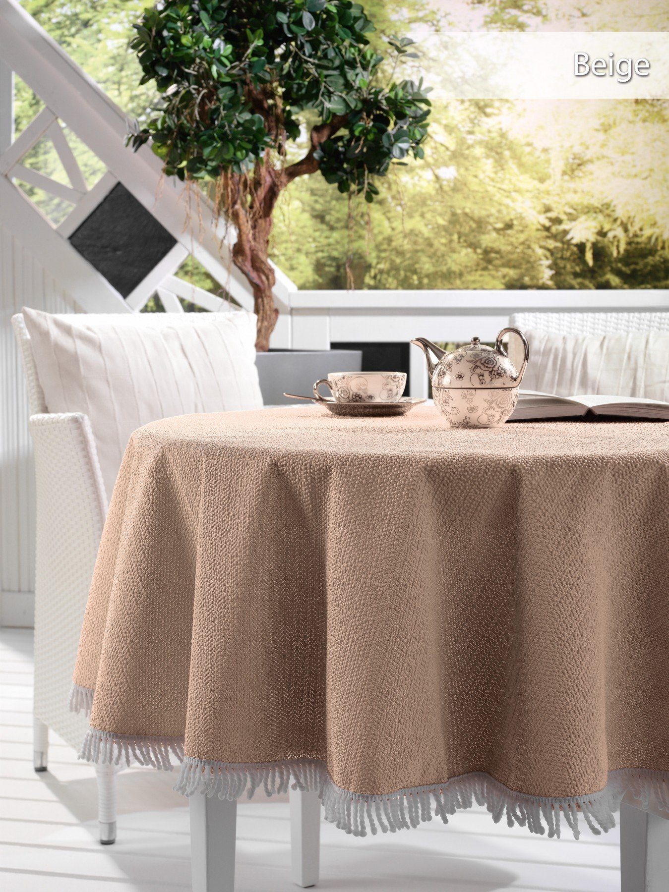 Beautex Tischdecke Garten Balkon Terrasse Camping Tischdecke, Eckig Rund Ov günstig online kaufen