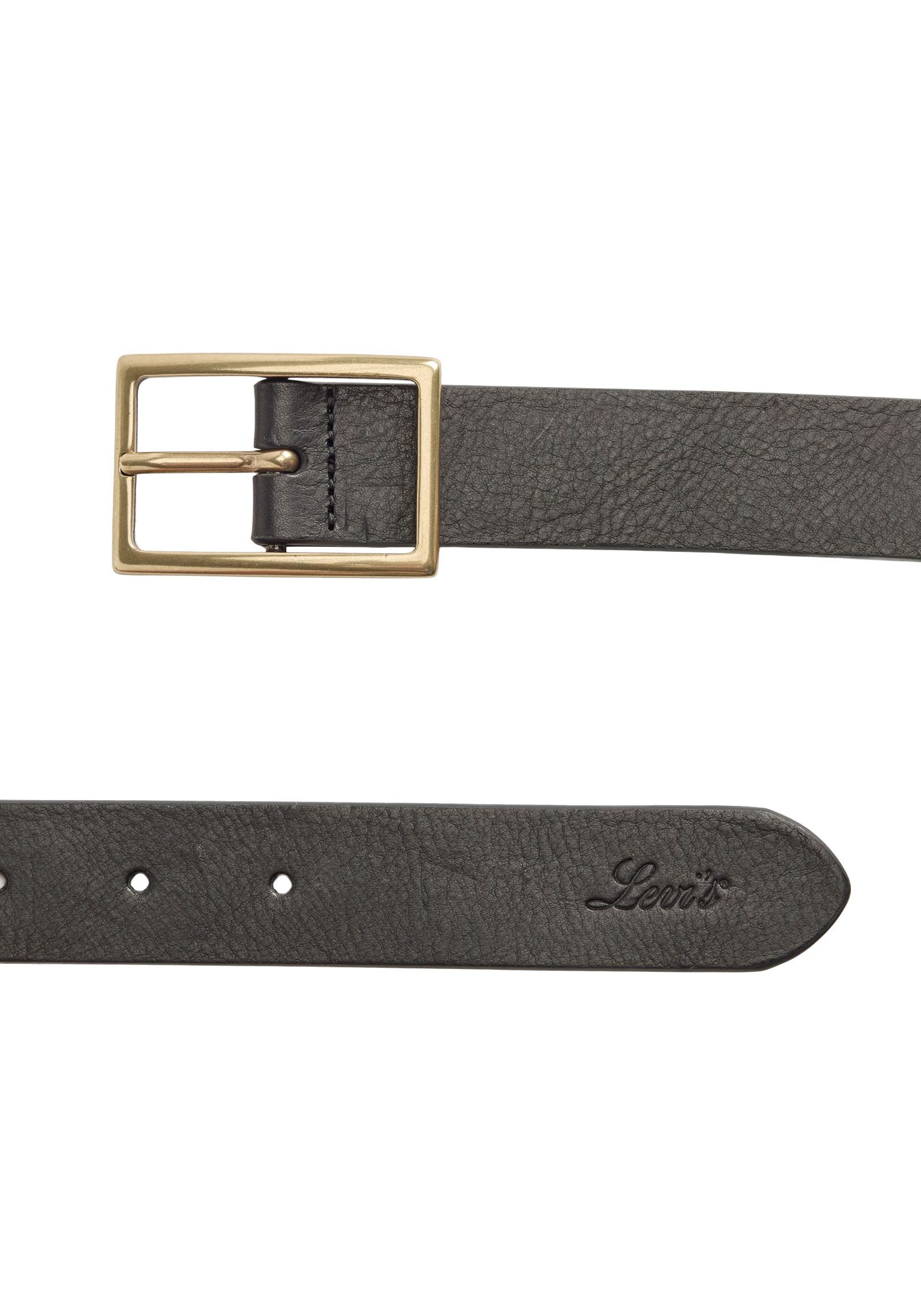 Levi's® Ledergürtel RECTANGLE BELT mit goldfarbener günstig online kaufen