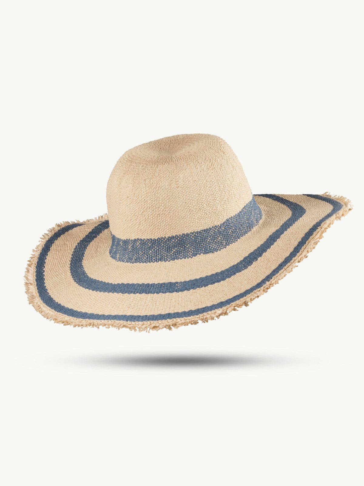Scippis Strohhut SCIPPIS Sommerhut „Matara 1“ aus Papierstroh, Navy-Natur