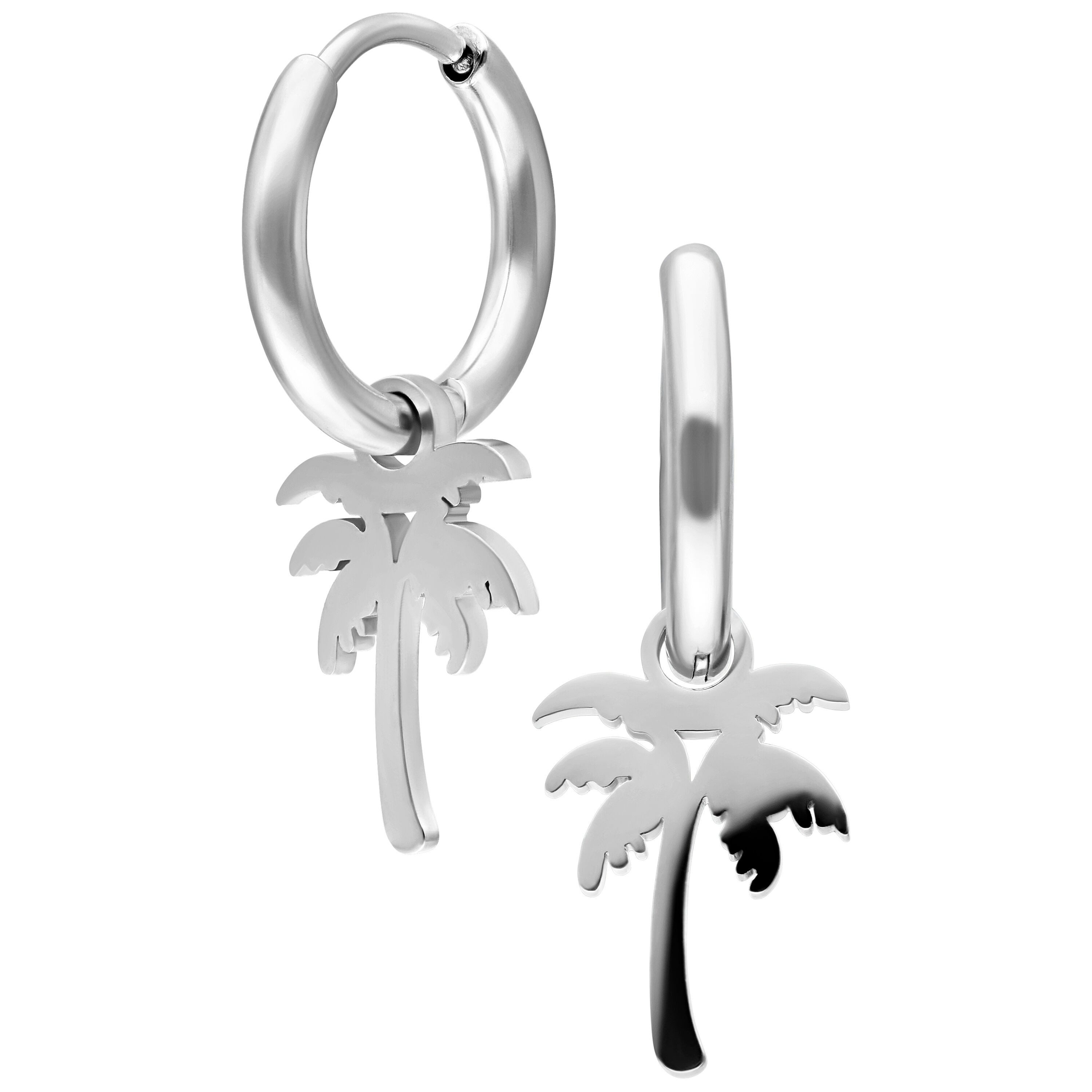 Wildcat Paar Ohrhänger Mini Palm Hoops Pair, Chirurgenstahl 316L - wasserfest, langlebig, hautverträglich