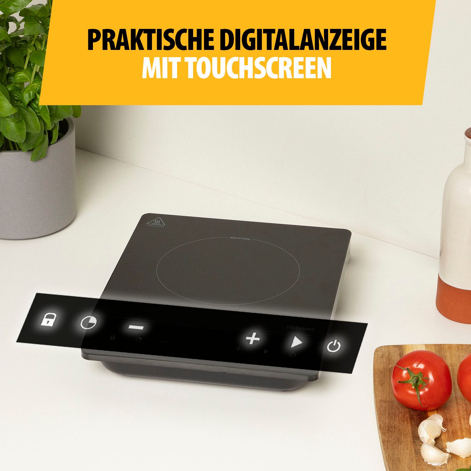 Tristar Einzel-Induktionskochplatte IK-6161 – Energieeffizient