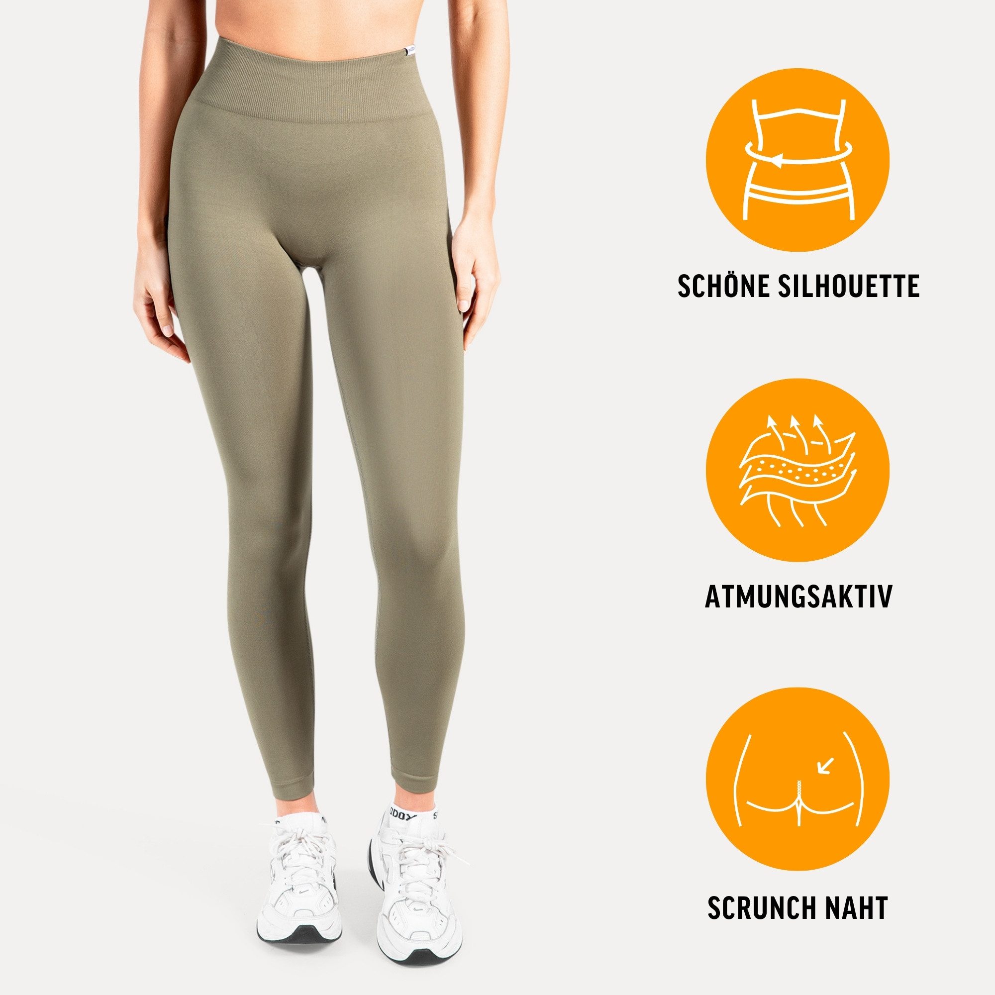 Smilodox Leggings Slayton Scrunch, Seamless Push-Up Sporthose High Waist V- günstig online kaufen