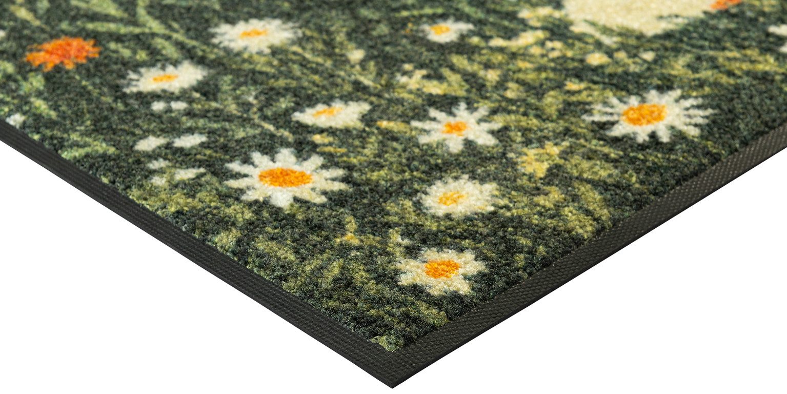 wash+dry by Kleen-Tex Fußmatte Floral Fo/y, rechteckig, Höhe: 7 mm – Bild 5 von 5