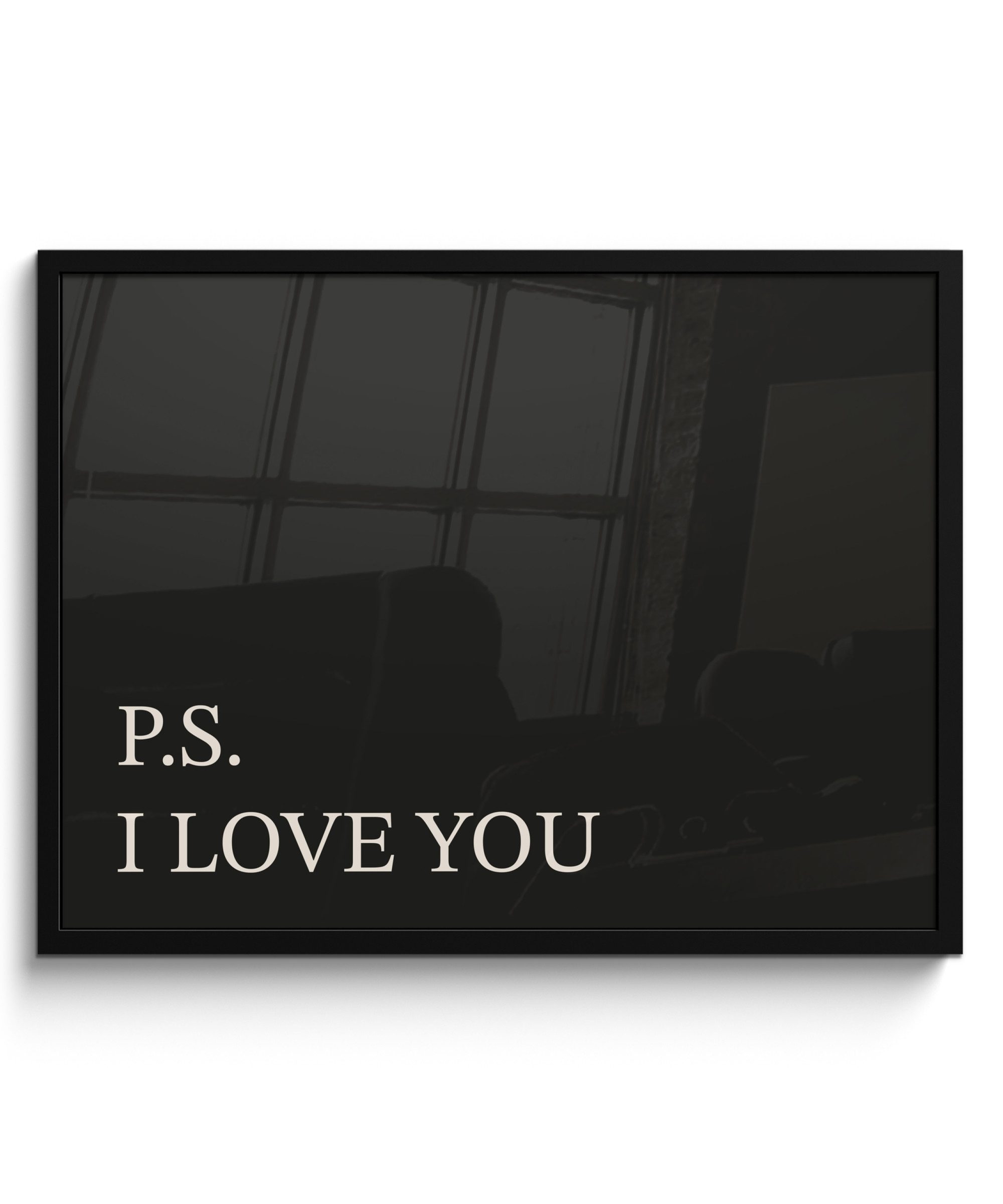 Poster Schwarz - Minimalistisch - Valentinstag