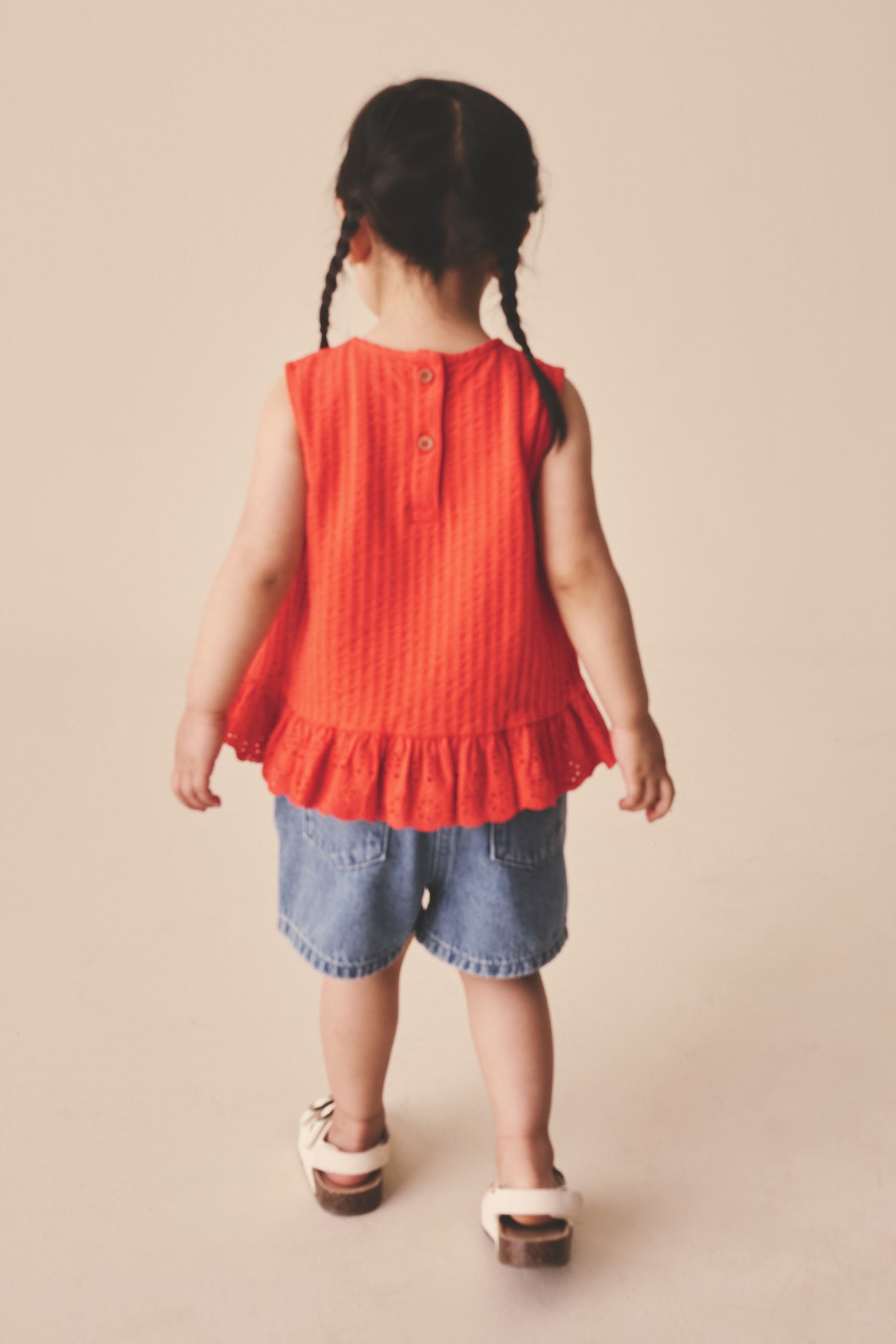 Next Blusentop Top mit Lochstickerei (1-tlg)