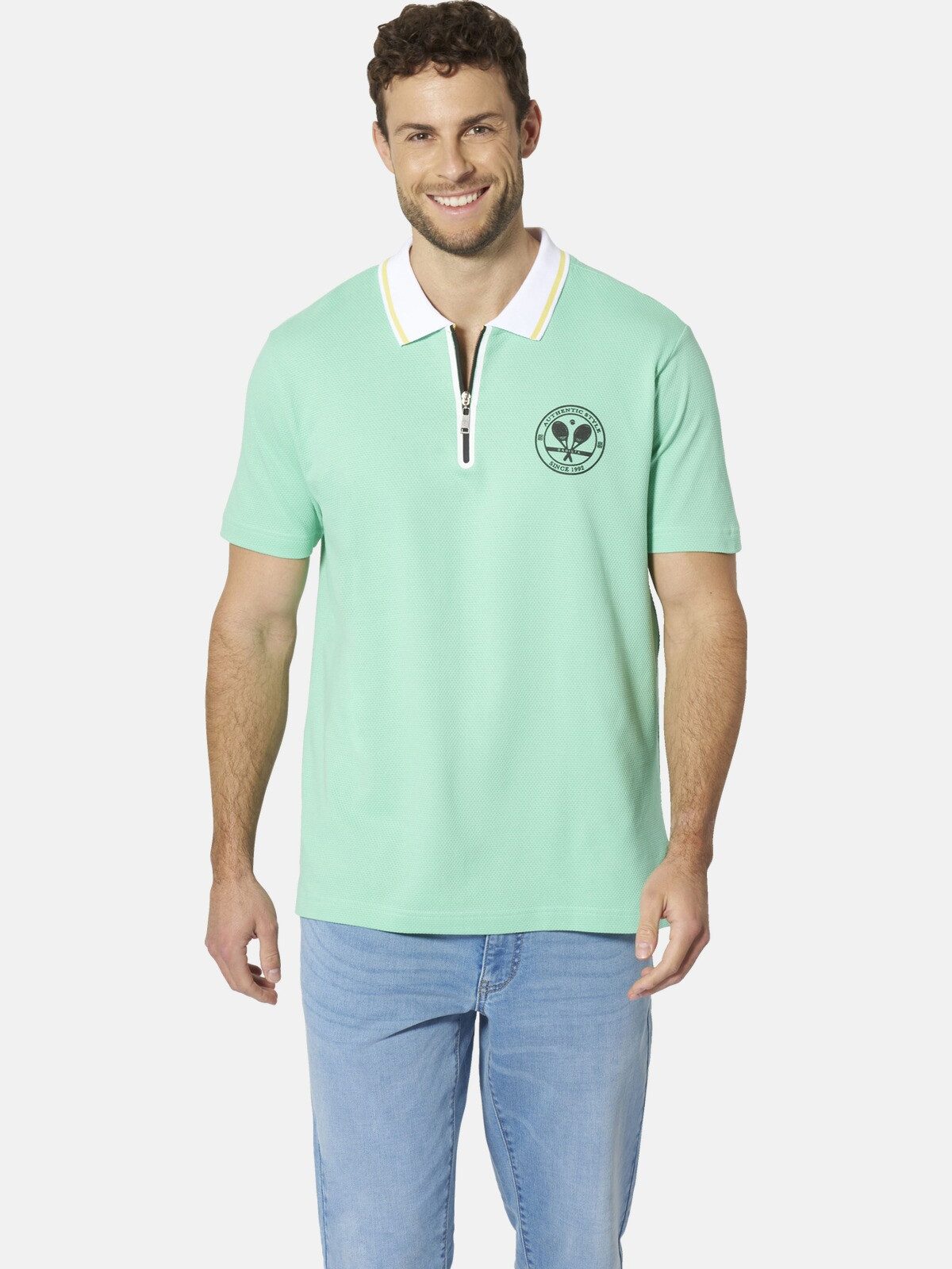 Babista Poloshirt ENZOLEO mit Tennis-Print auf der Brust