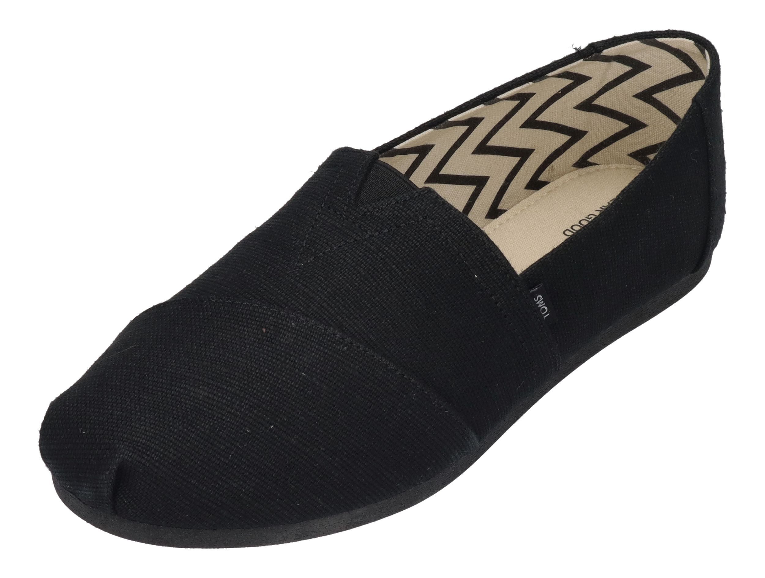 TOMS ALPARGATA WIDE Espadrille Black Black Wide Heritage