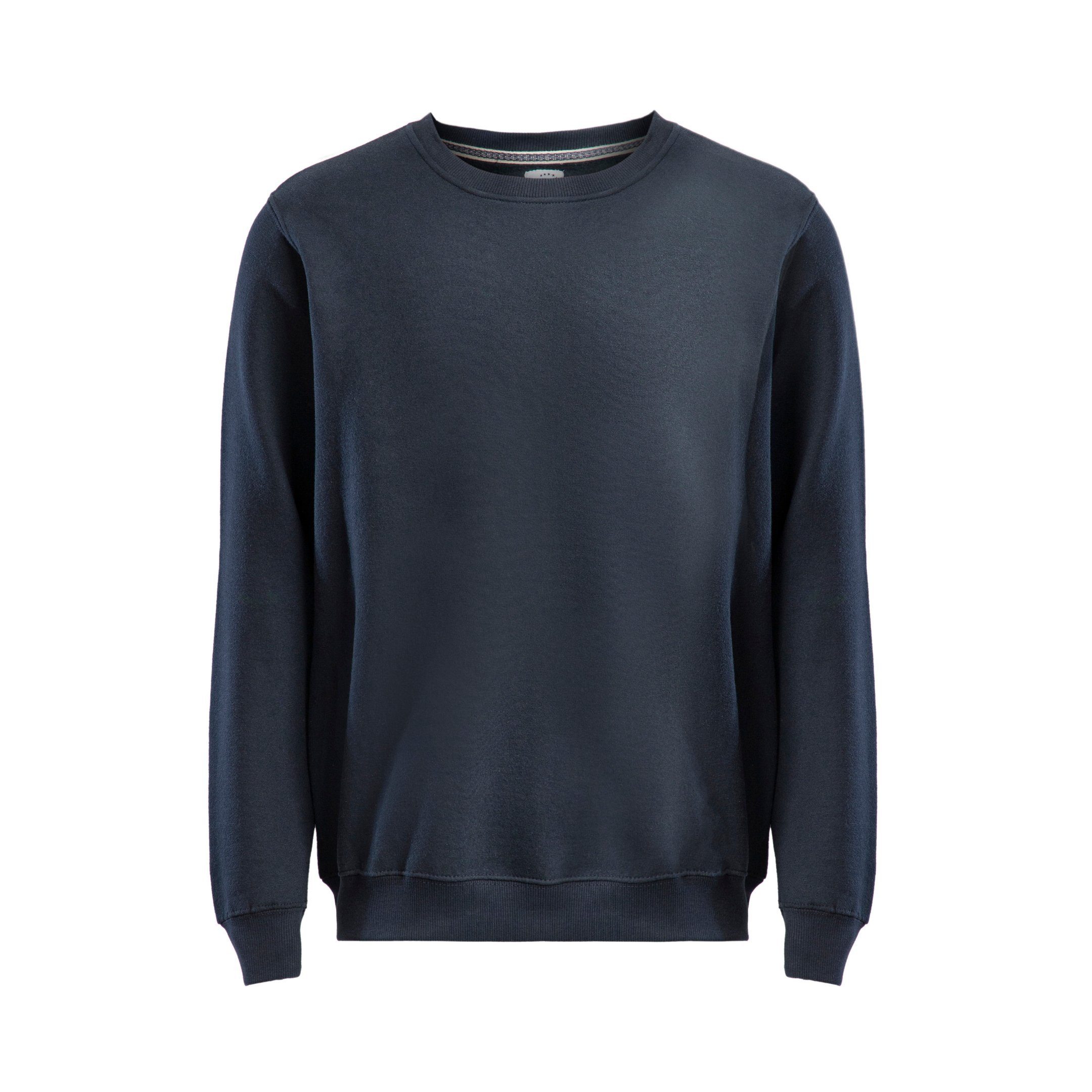 Sweatshirt Rundhals Sweatshirt, Basic Pullover aus Baumwolle & Polyester, Ideal für Arbeit, Freizeit, Schule oder als Trainingskleidung