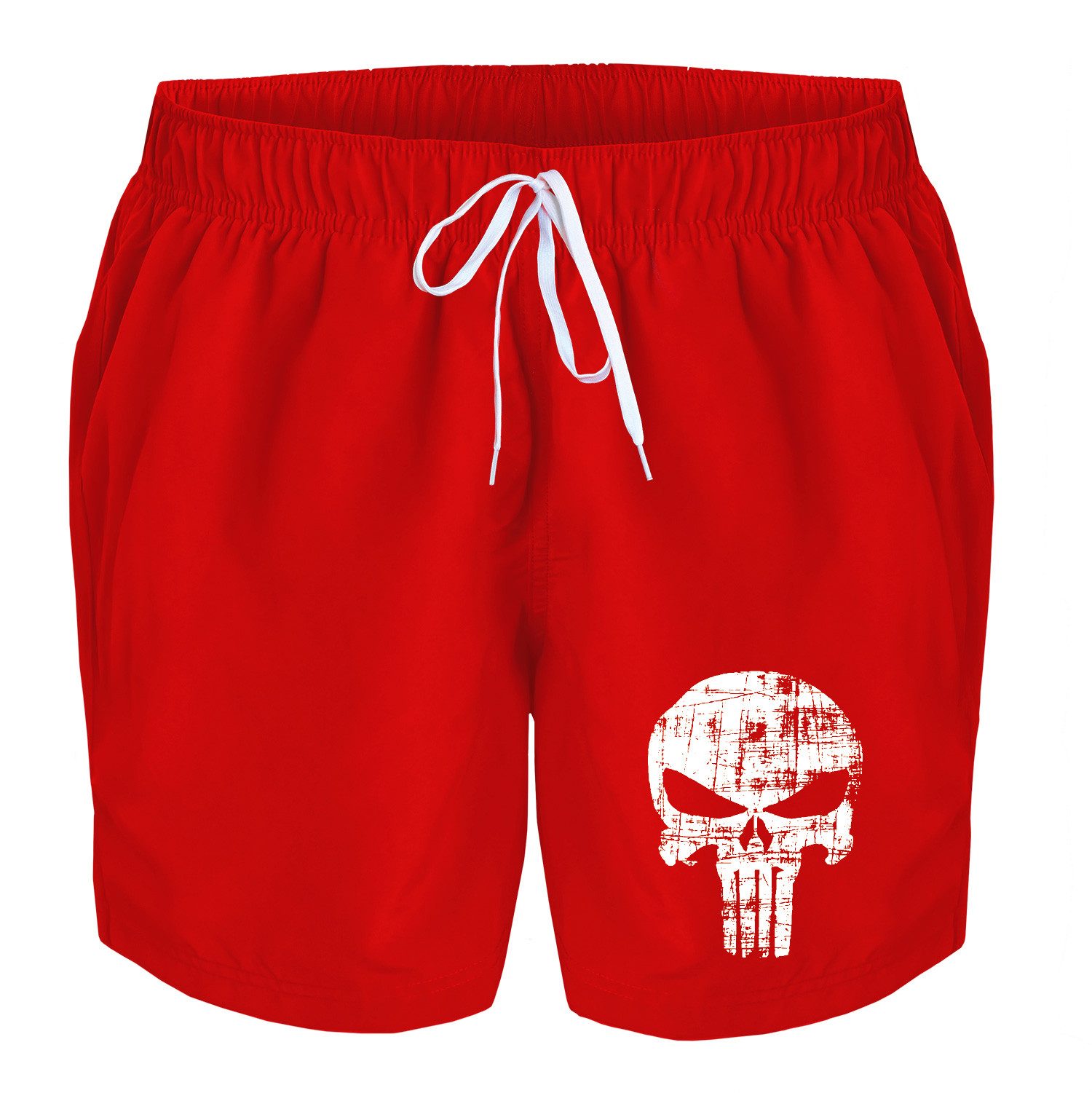 deinshirt Badehose Schwimmshorts Punisher Skull Integrierter günstig online kaufen