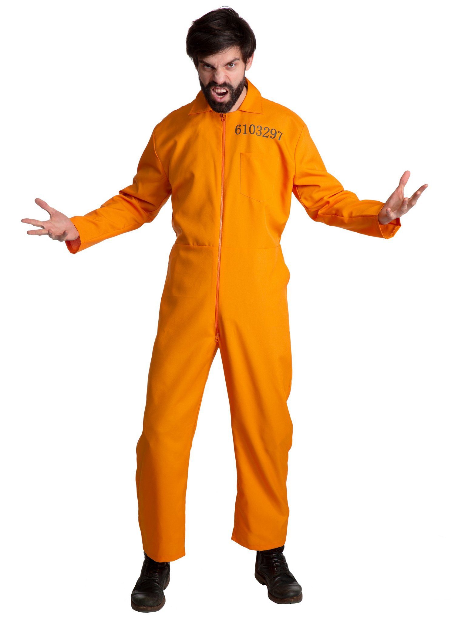 Maskworld Kostüm »Häftling«, Gefängnis-Overall für Schwerverbrecher online  kaufen | OTTO