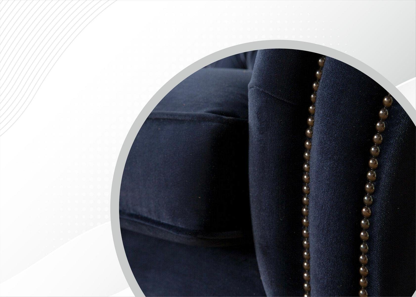 JVmoebel Chesterfield-Sofa, Chesterfield 3 cm Sofa Design Sofa 225 Sitzer Couch