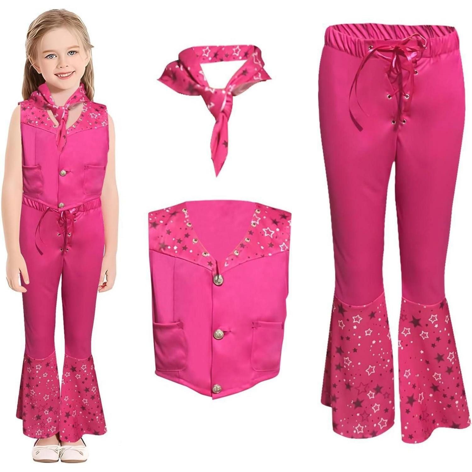 LuxusKollektion Cowboy-Kostüm Cowgirl Kostüm Mädchen Cosplay Western Halloween Party 4-6 Jahre