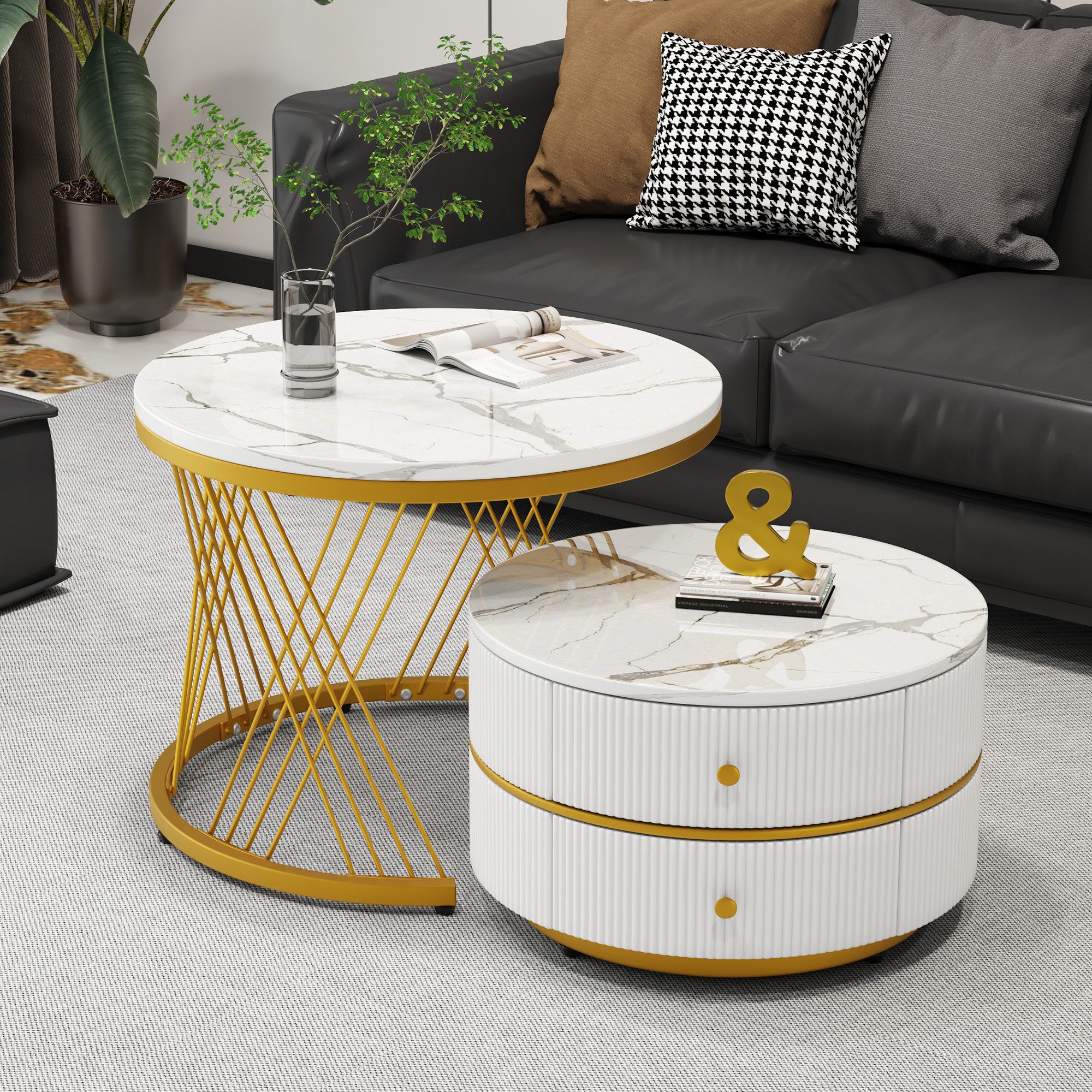 MODFU Couchtisch Couchtisch-Set in Nestform (Sofatisch, günstig online kaufen
