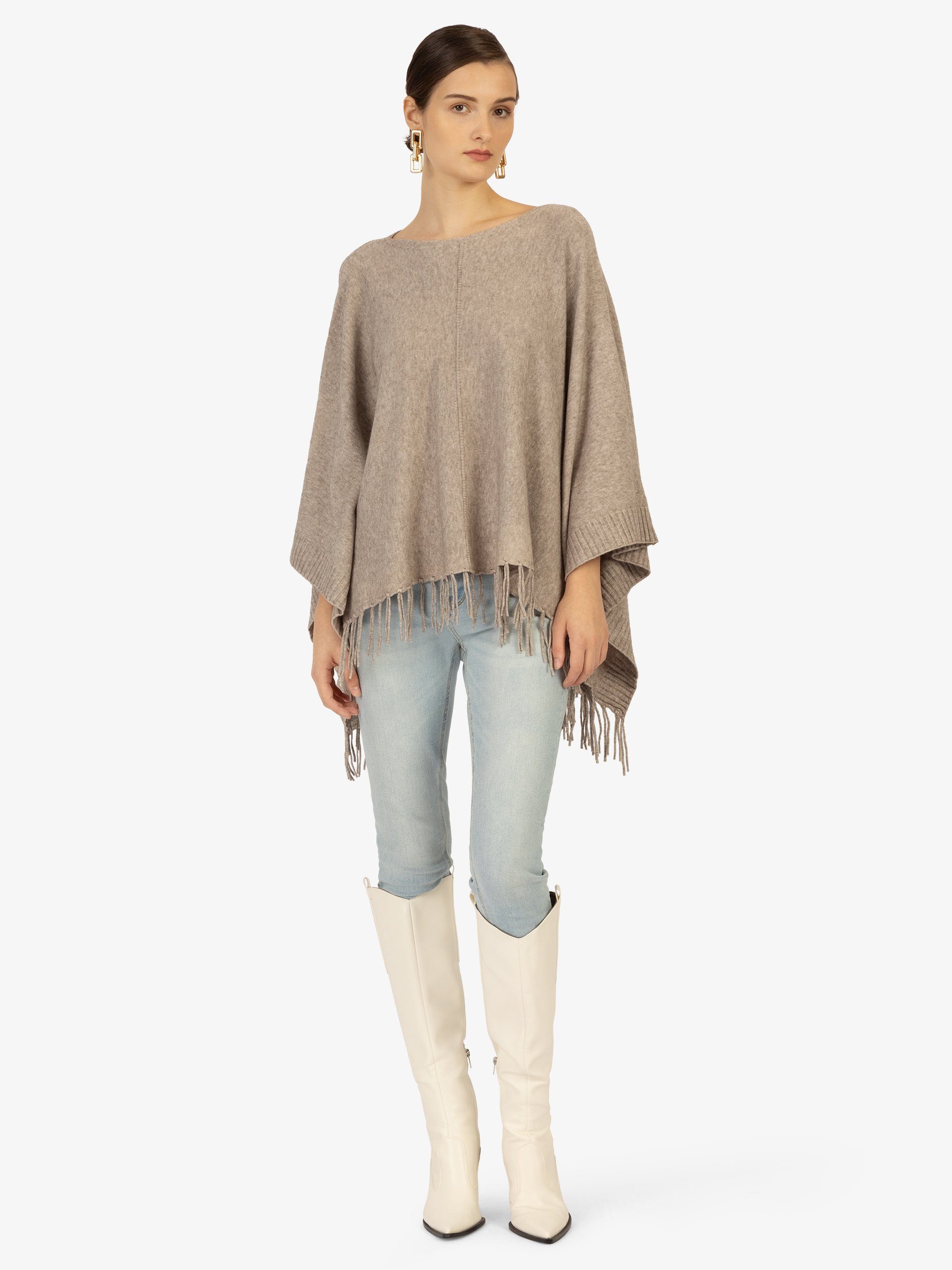 Kraimod Poncho mit Eye catching und Allover-Design – Bild 2 von 5