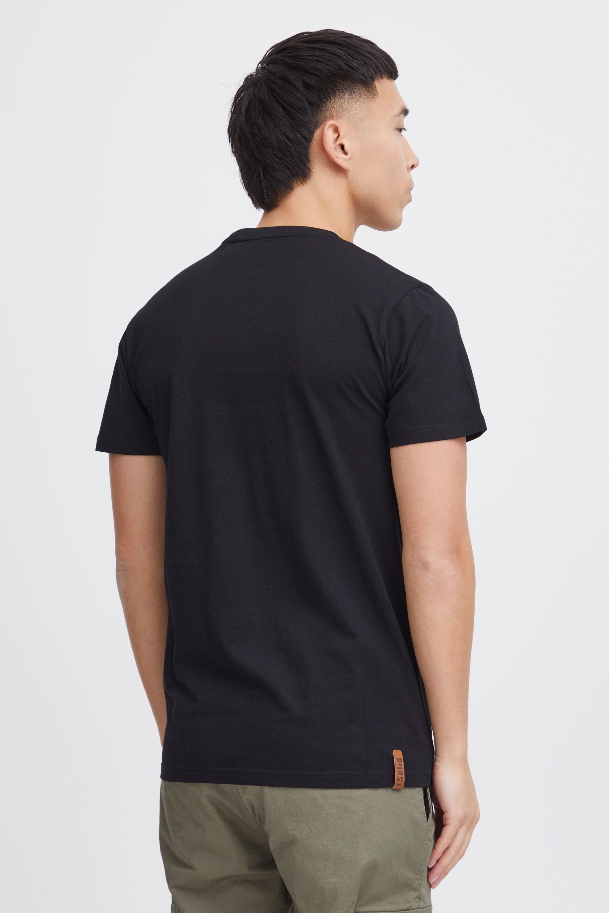 !Solid Rundhalsshirt SDVolker Kurzarmshirt mit Knopfleiste