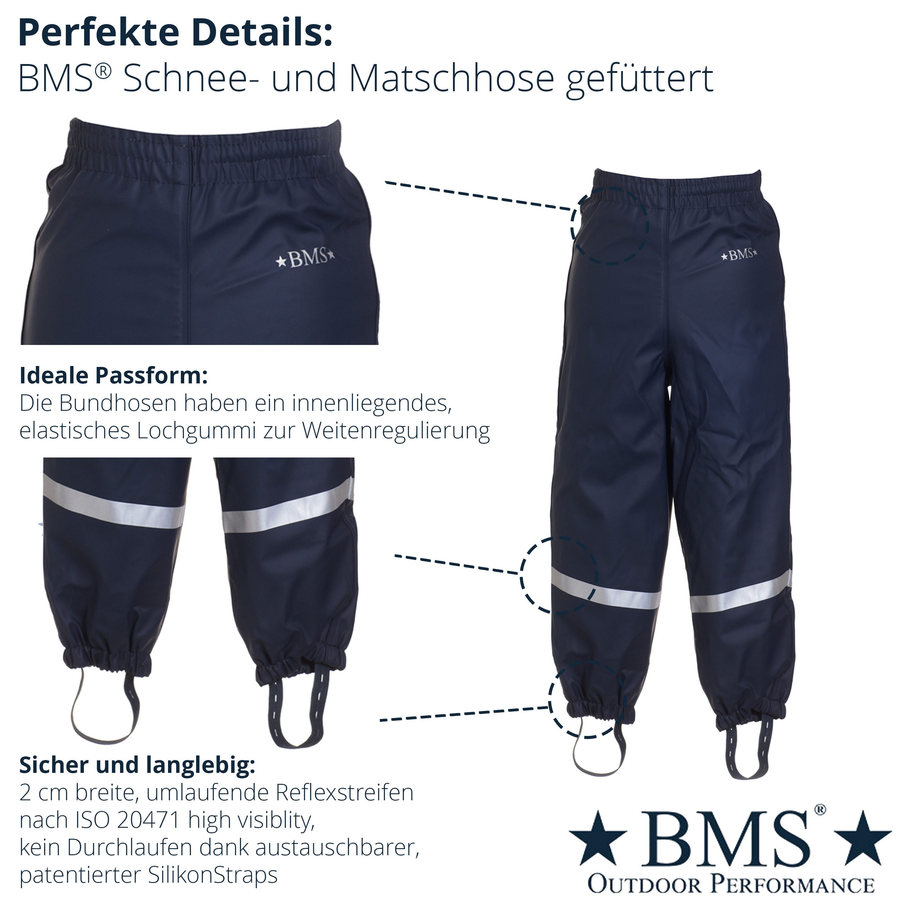 BMS Schneehose Thermo Matsch-Bundhose 100% wasserdicht günstig online kaufen
