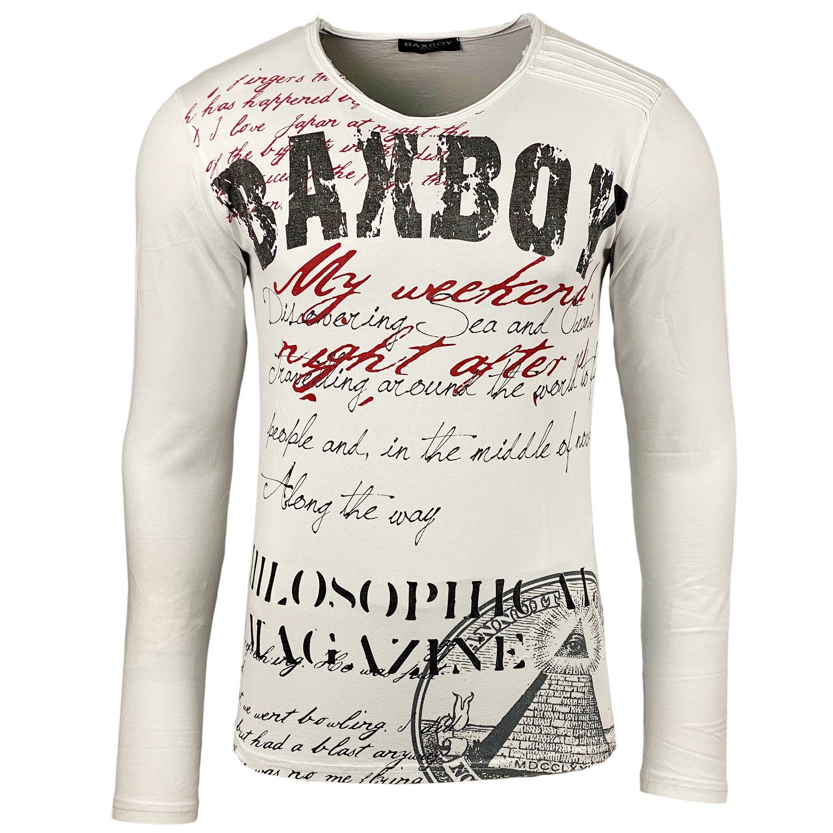 Baxboy Longshirt BAXBOY Herren Langarmshirt Oil günstig online kaufen