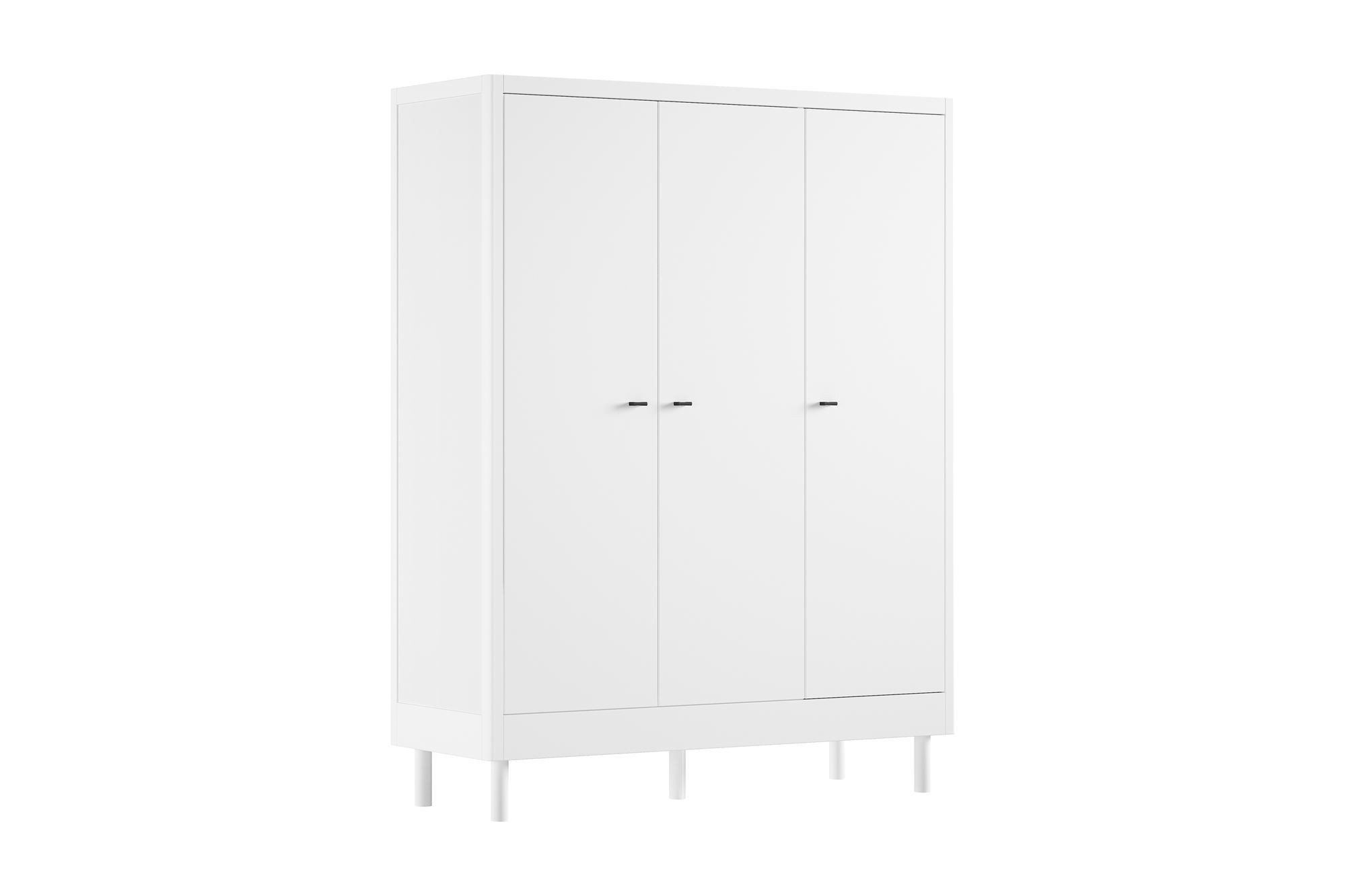 58 aufm Kessel Kleiderschrank Schrank Schlafzimmer Keeley Buche Kinder Weiß Massivholz 3-trg. Stabil (inkl. Versand, Lieferung bis Verwendungsstelle) 3-türiger Kleiderschrank Soft-Close und praktischer Innenaufteilung