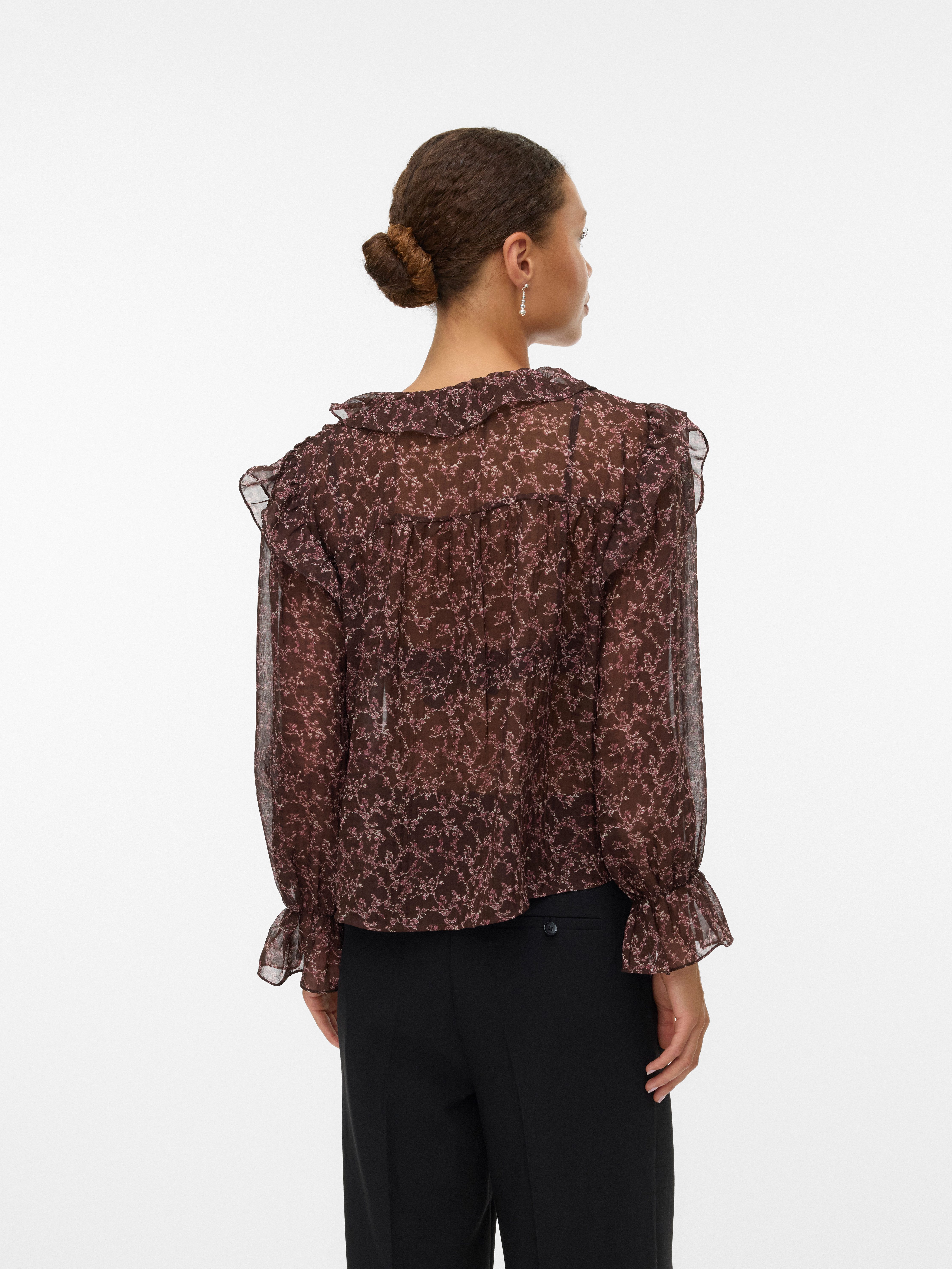 Vero Moda Rüschenbluse VMPETRA LS SHIRT günstig online kaufen