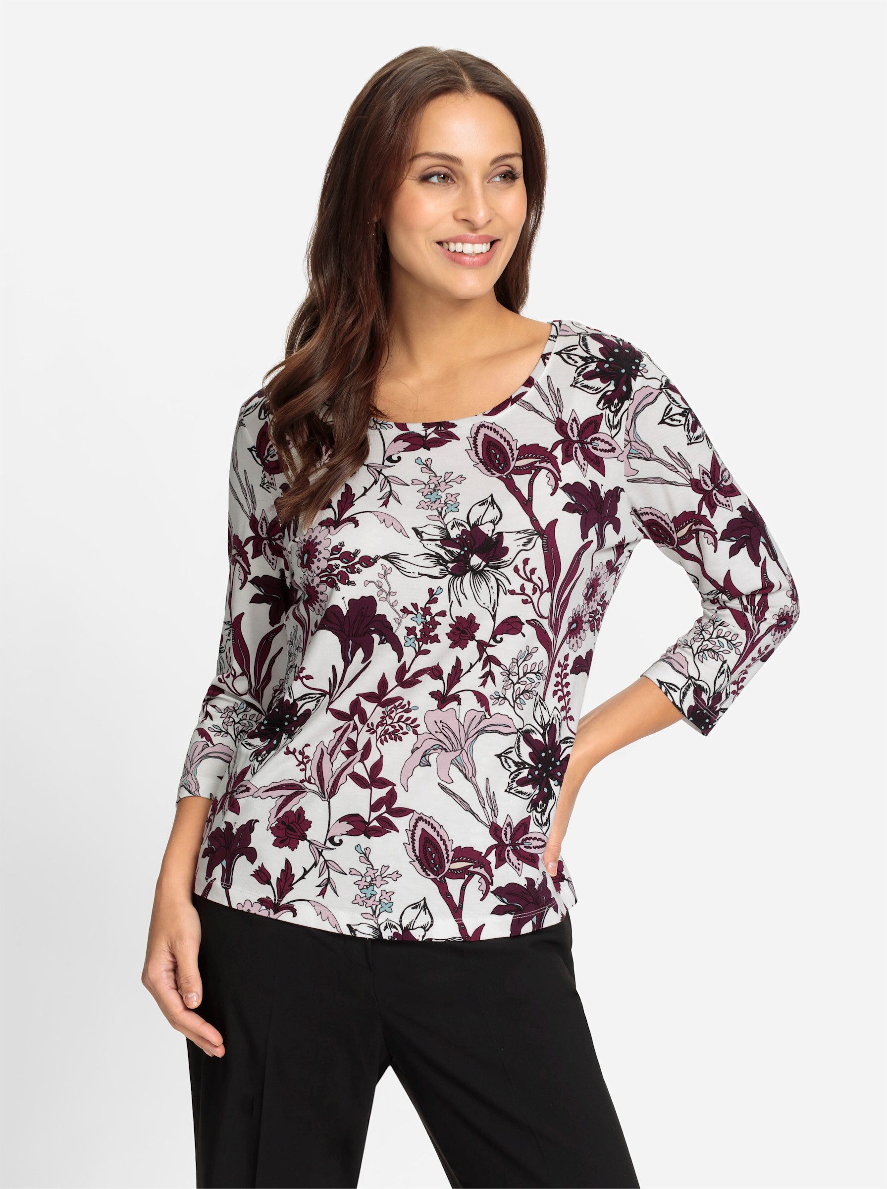 T-Shirt Print-Shirt 3/4-Arm